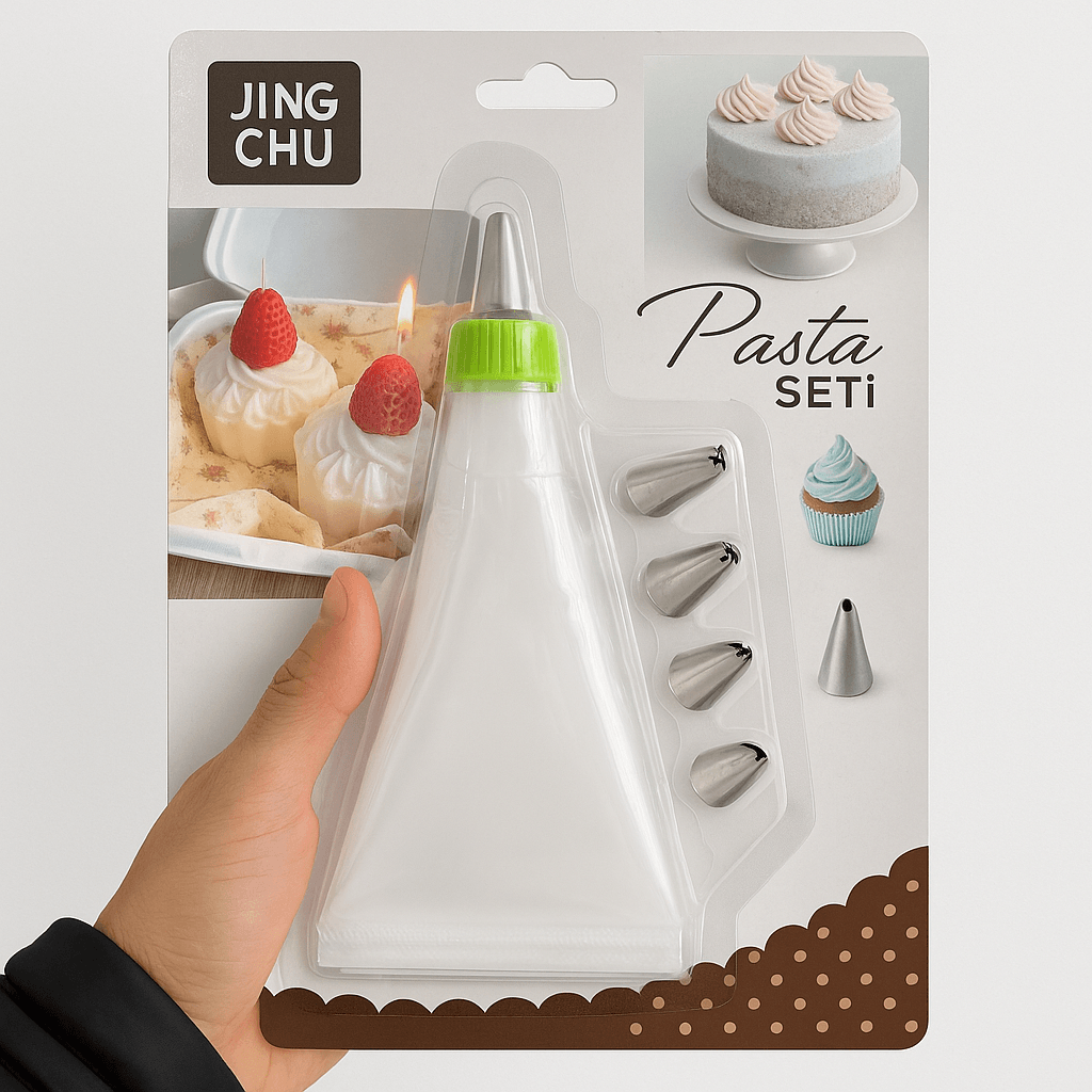 Pasta Mum Krema Sıkma Seti 9 Başlıklı
