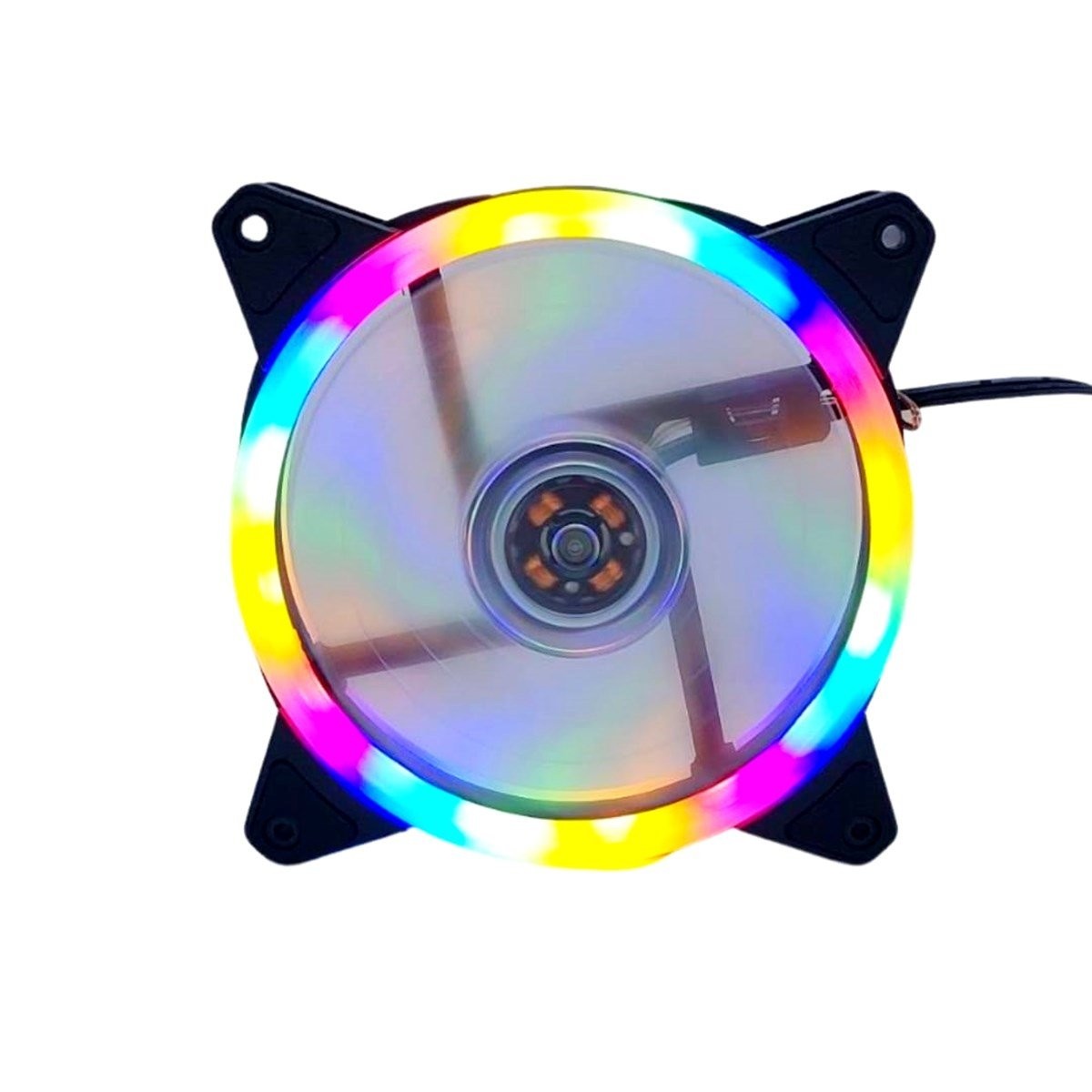 ZR-100 Rainbow Rgb Mining Kasa Fanı 12cm Renkli Gökkuşağı Fanı 0.3A