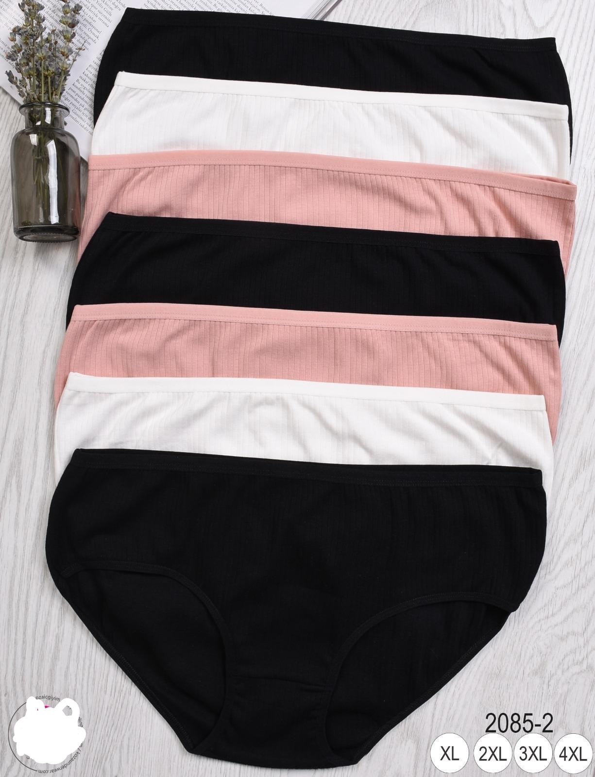 KOZA 7 Lİ PAKET BÜYÜK BEDEN KÜLOT 2085-2 - XL