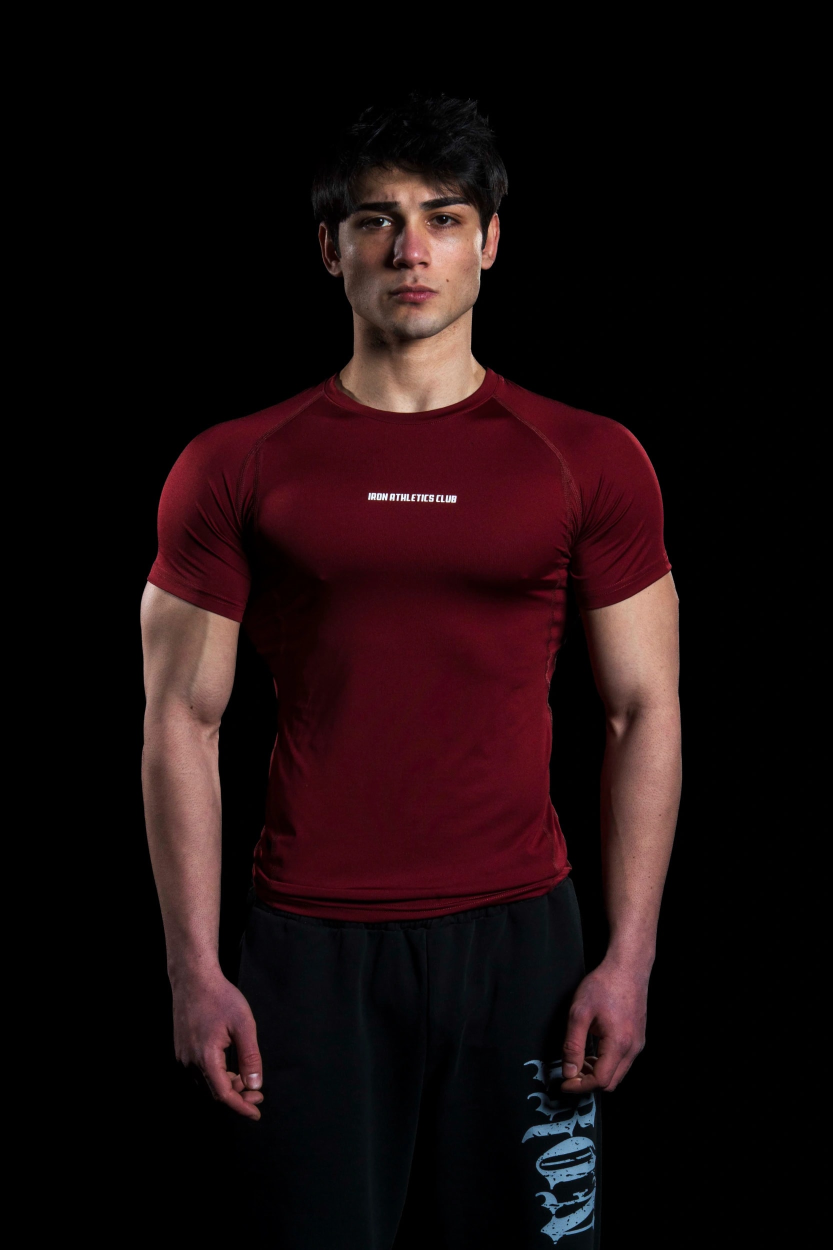 Redline Compression T-Shirt - Bordo