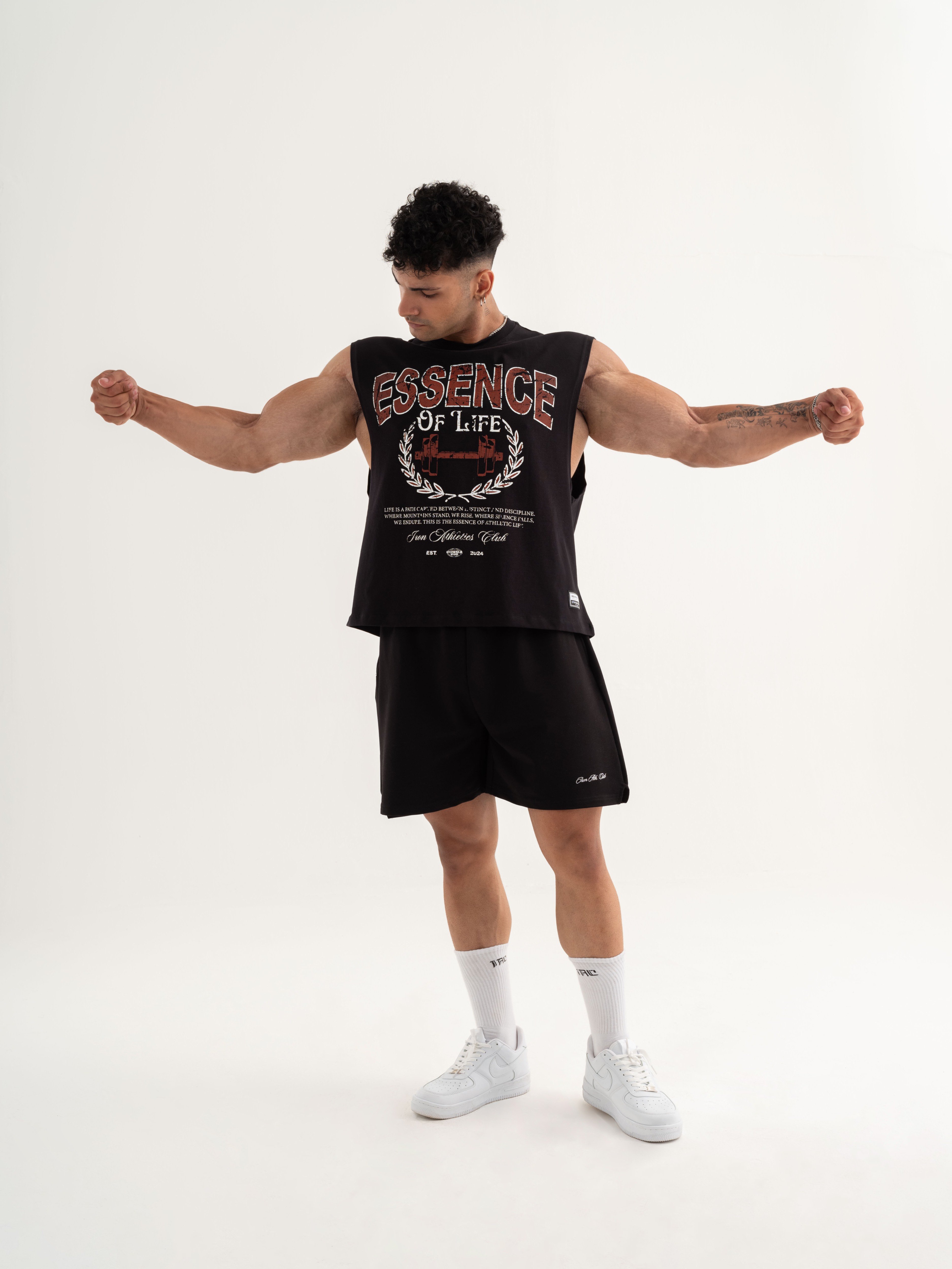 Essence Of Life Box Cut Tank - Siyah