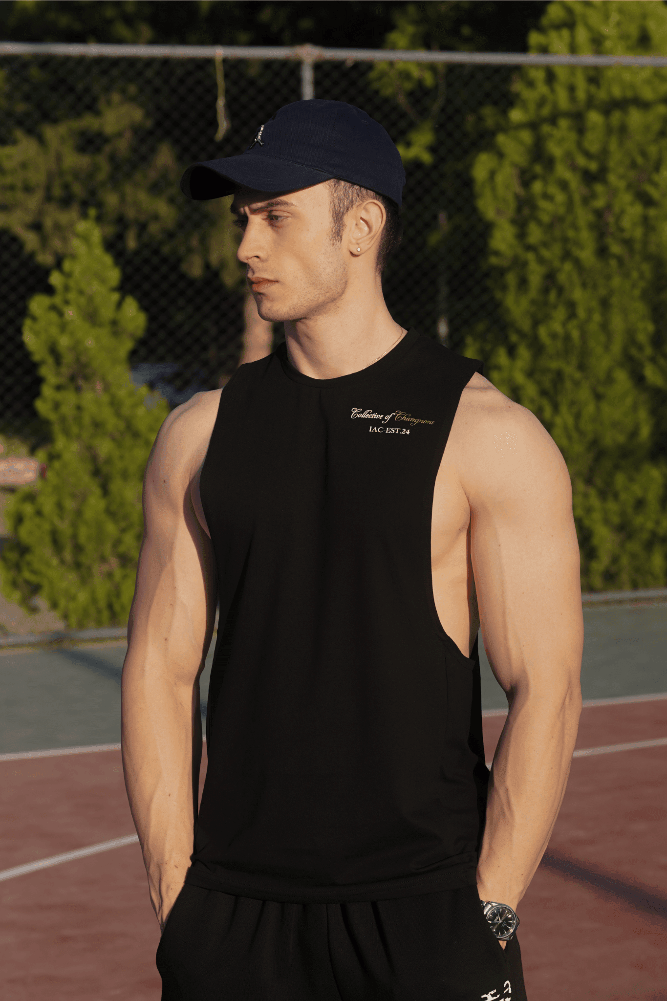 Champion Tank Top Atlet - Siyah