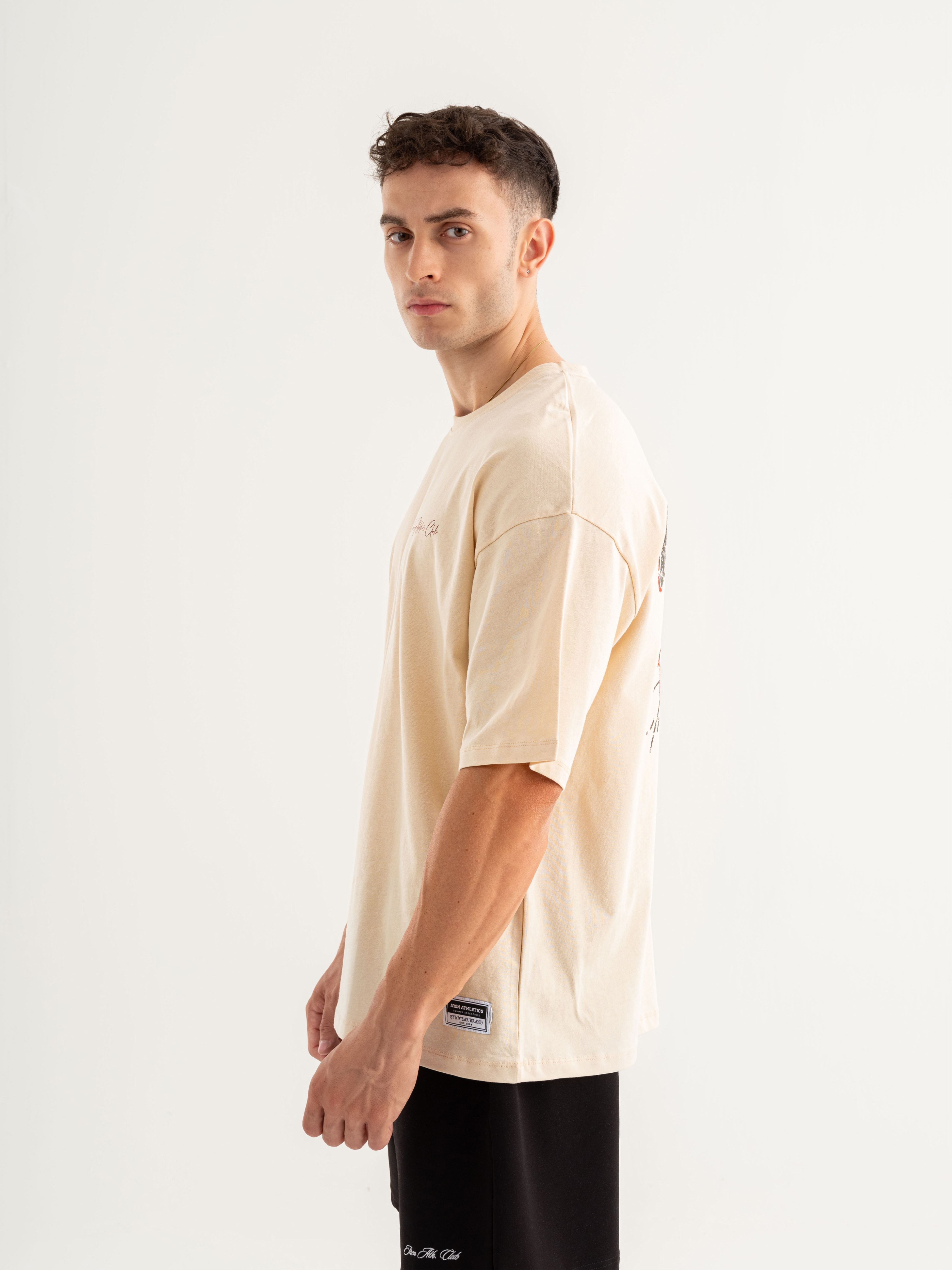 Culture Cruise Oversize T-shirt - Çöl Kremi