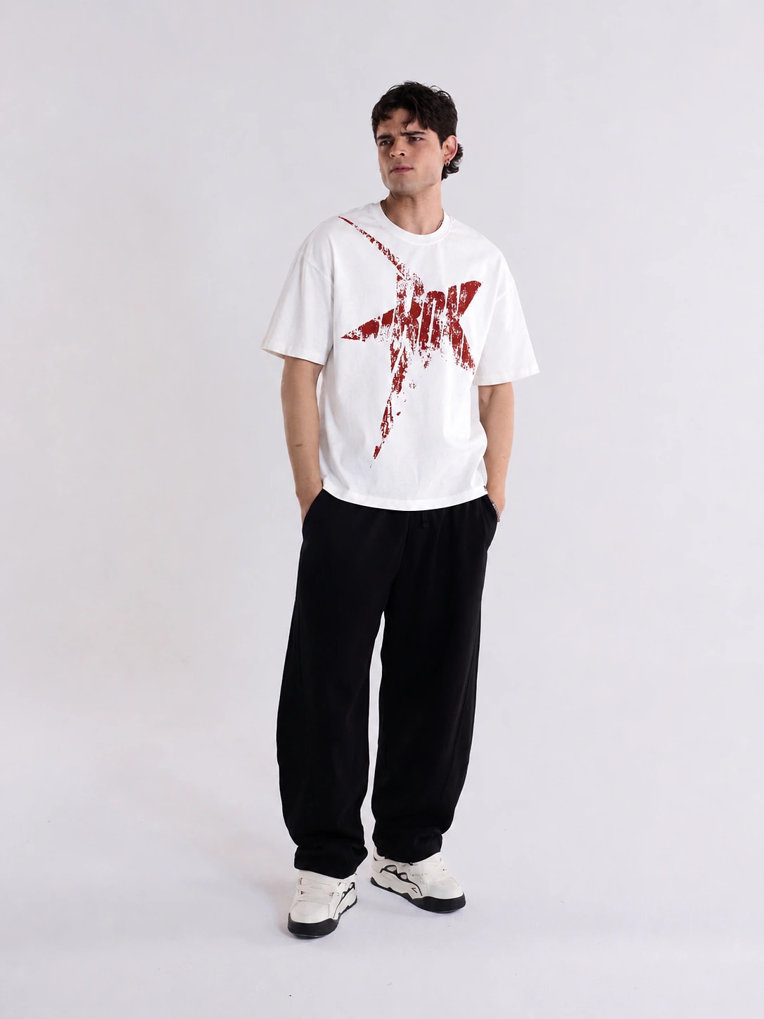 Star Oversize T-Shirt - Ekru