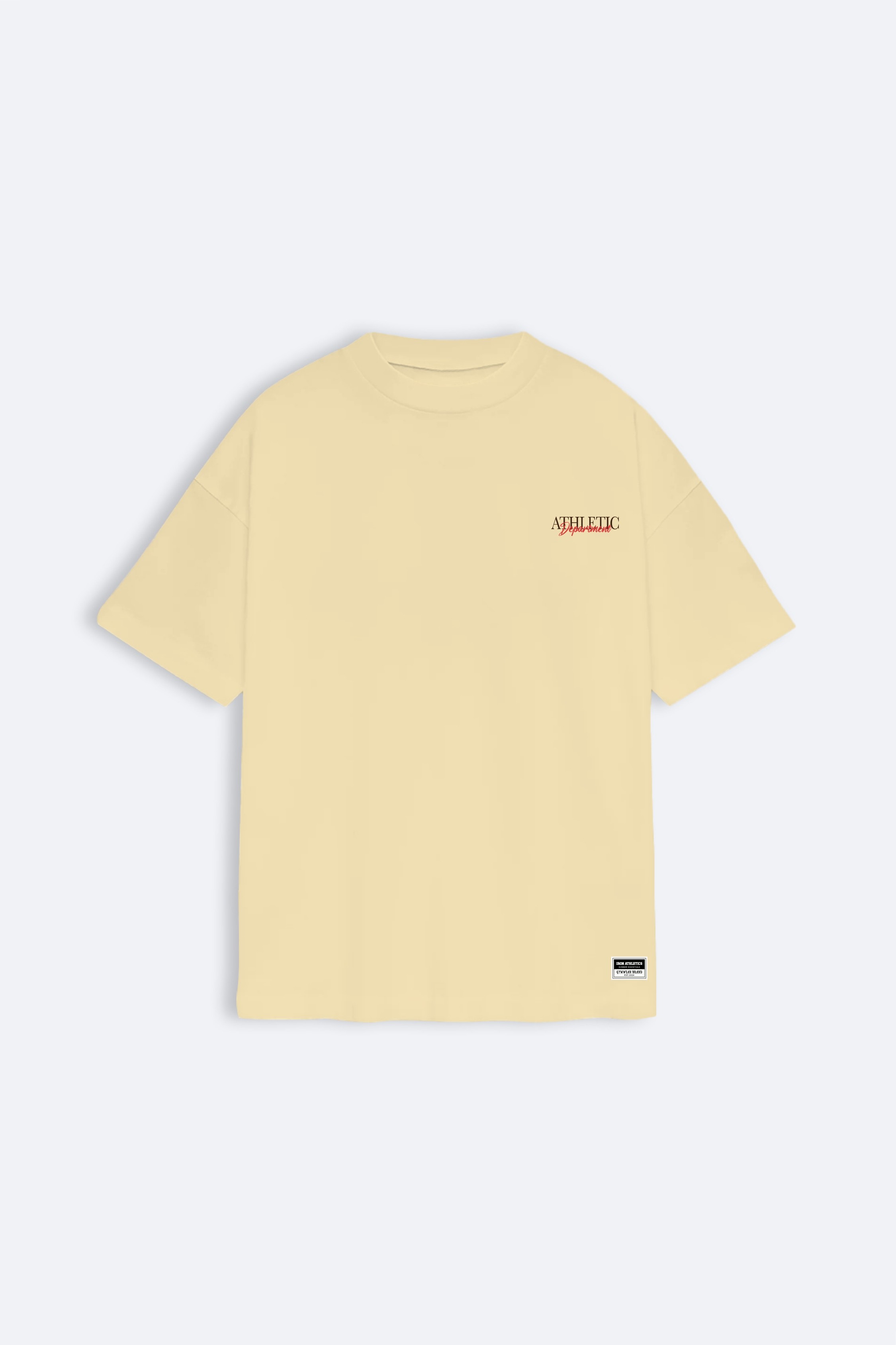 Athletic Department Oversize T-shirt - Açık Sarı