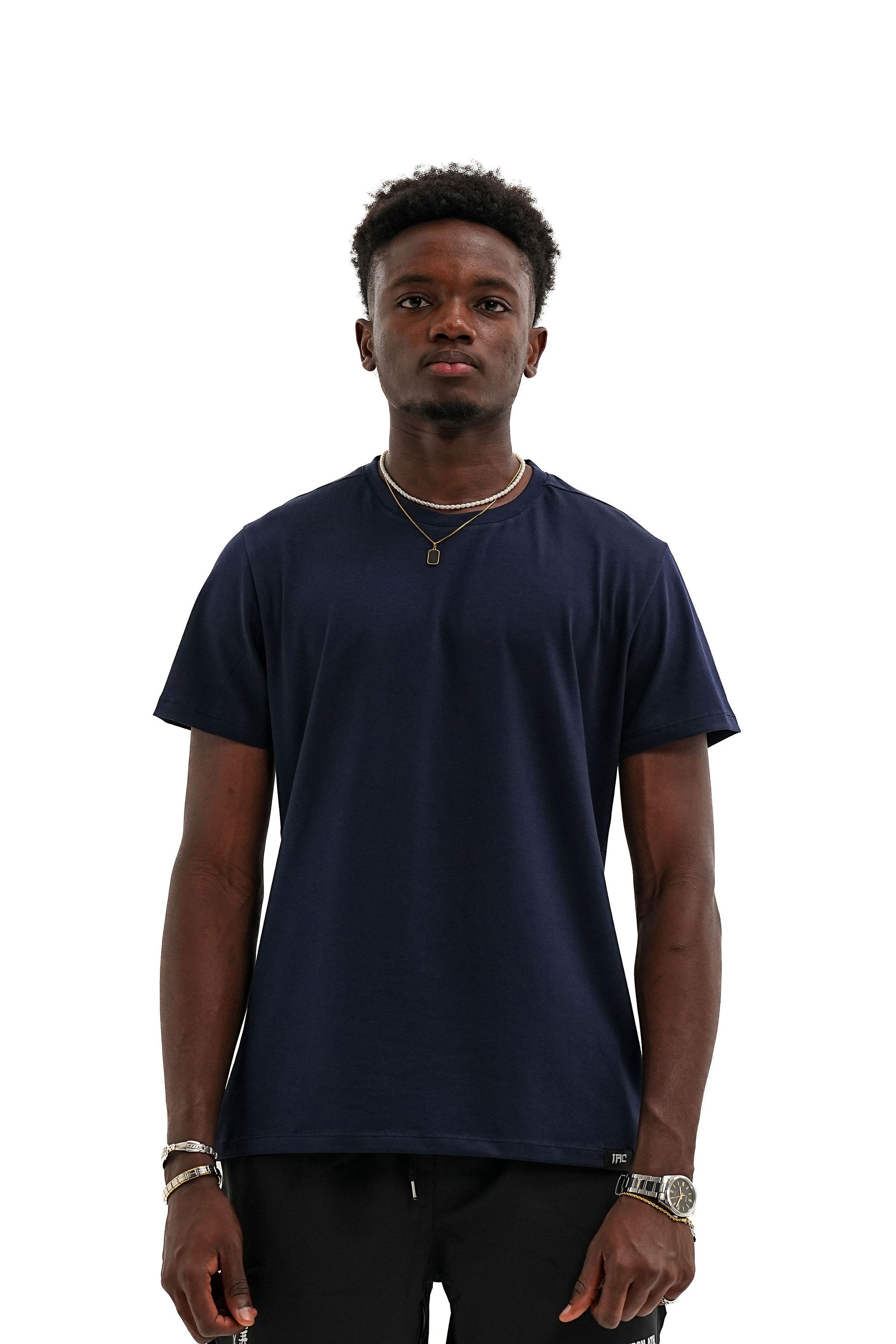Basic Slim Fit T-shirt - Lacivert