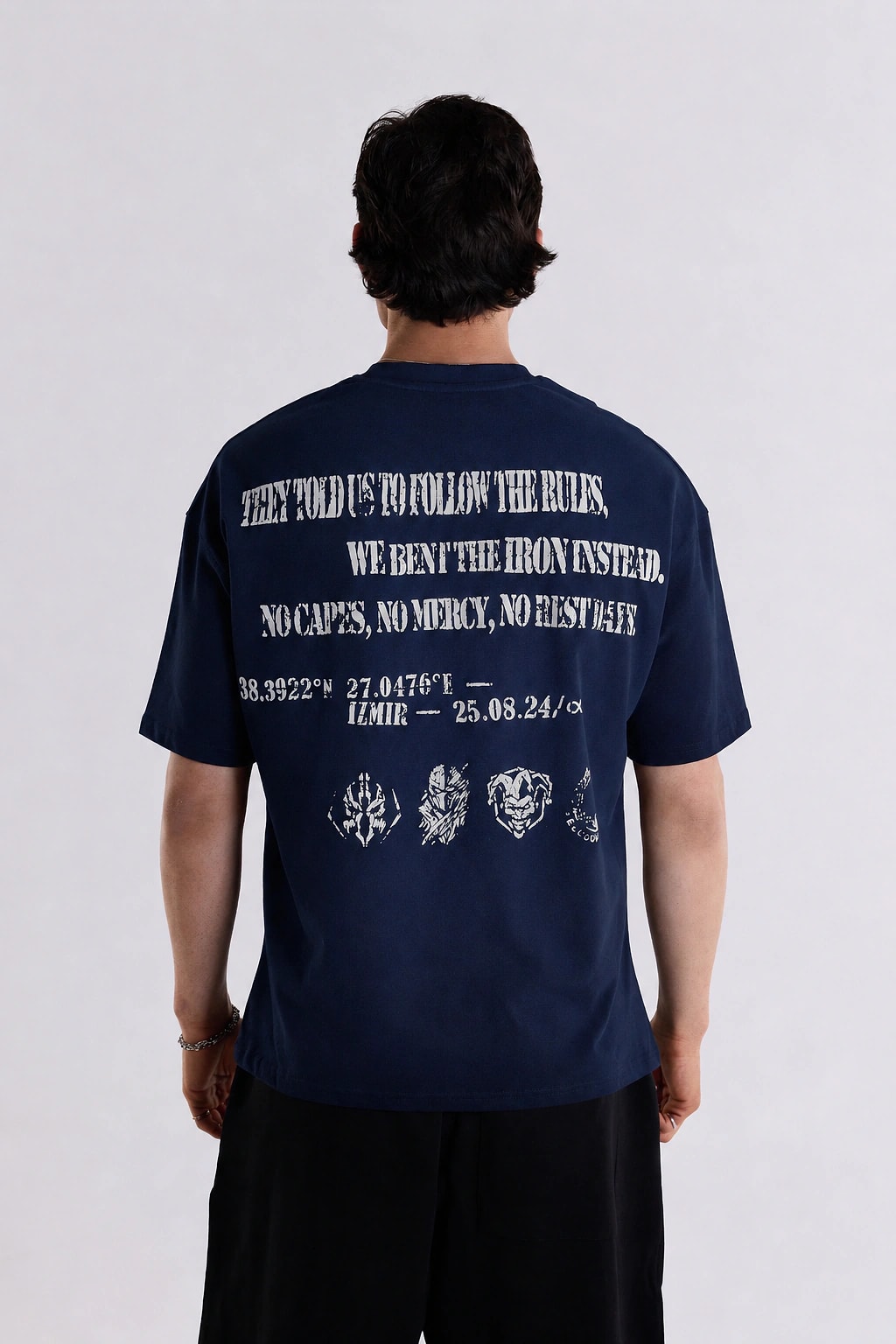 Star Oversize T-Shirt - Lacivert