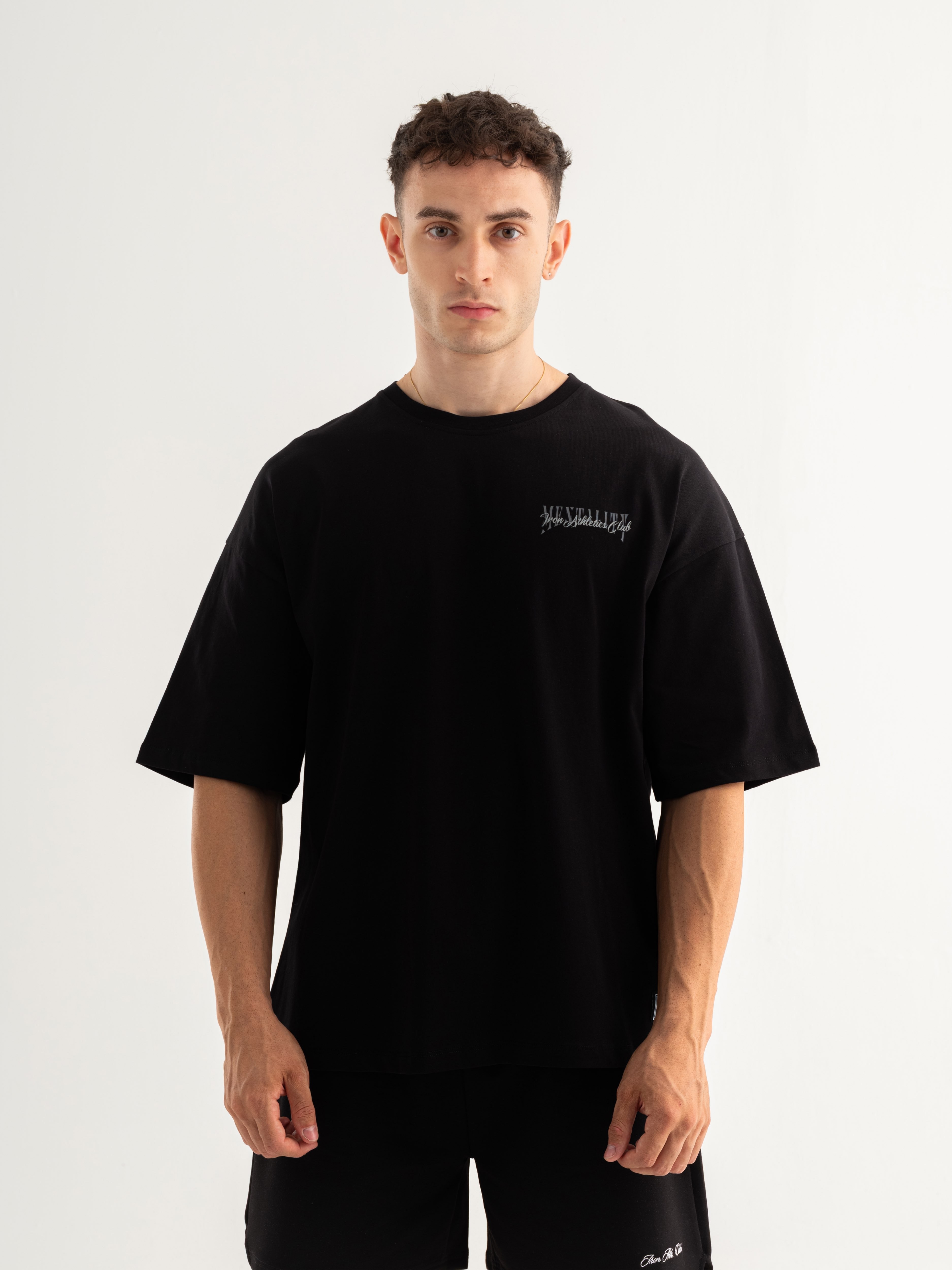 Mentality Oversize T-shirt - Siyah