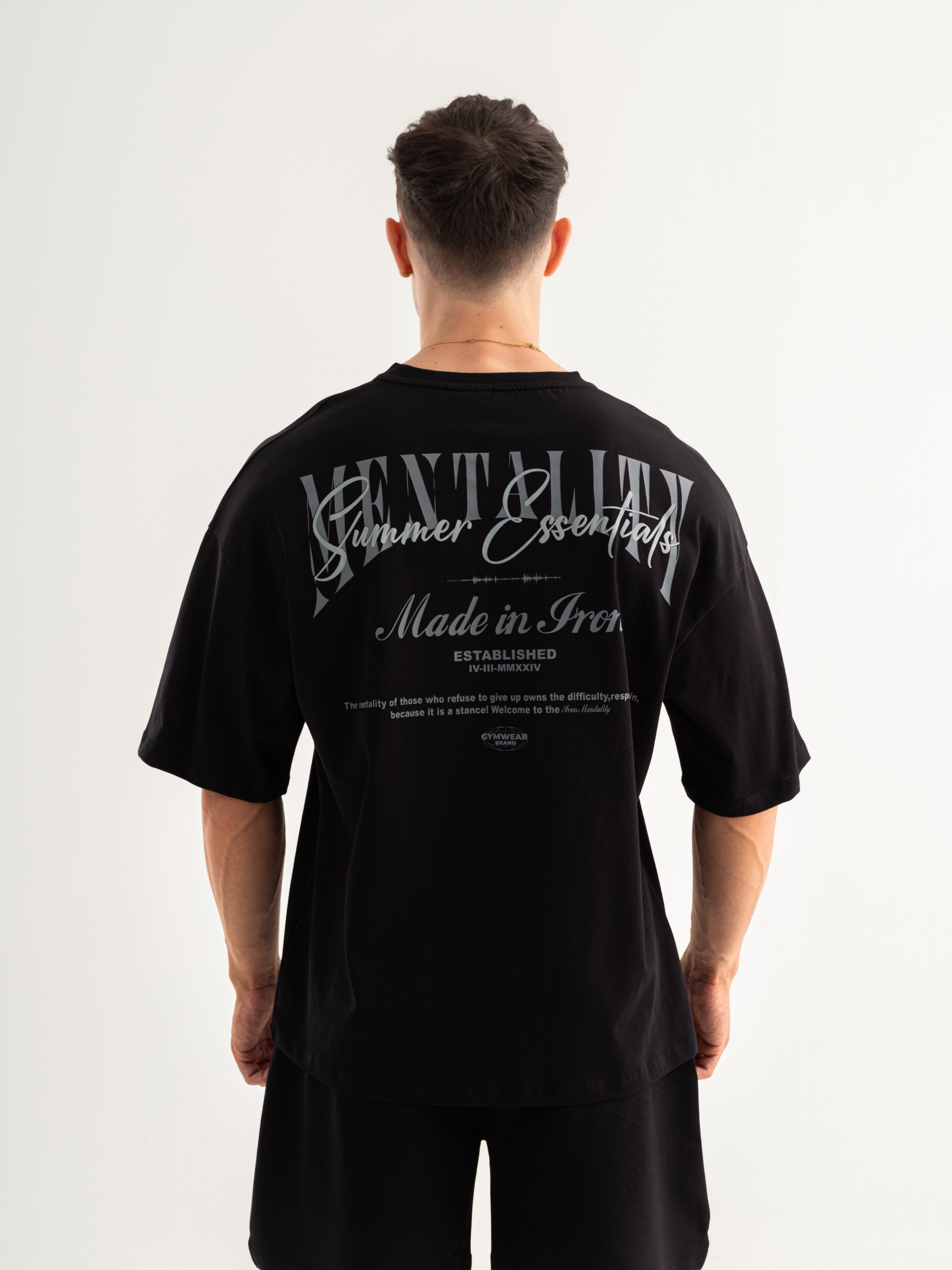 Mentality Oversize T-shirt - Siyah