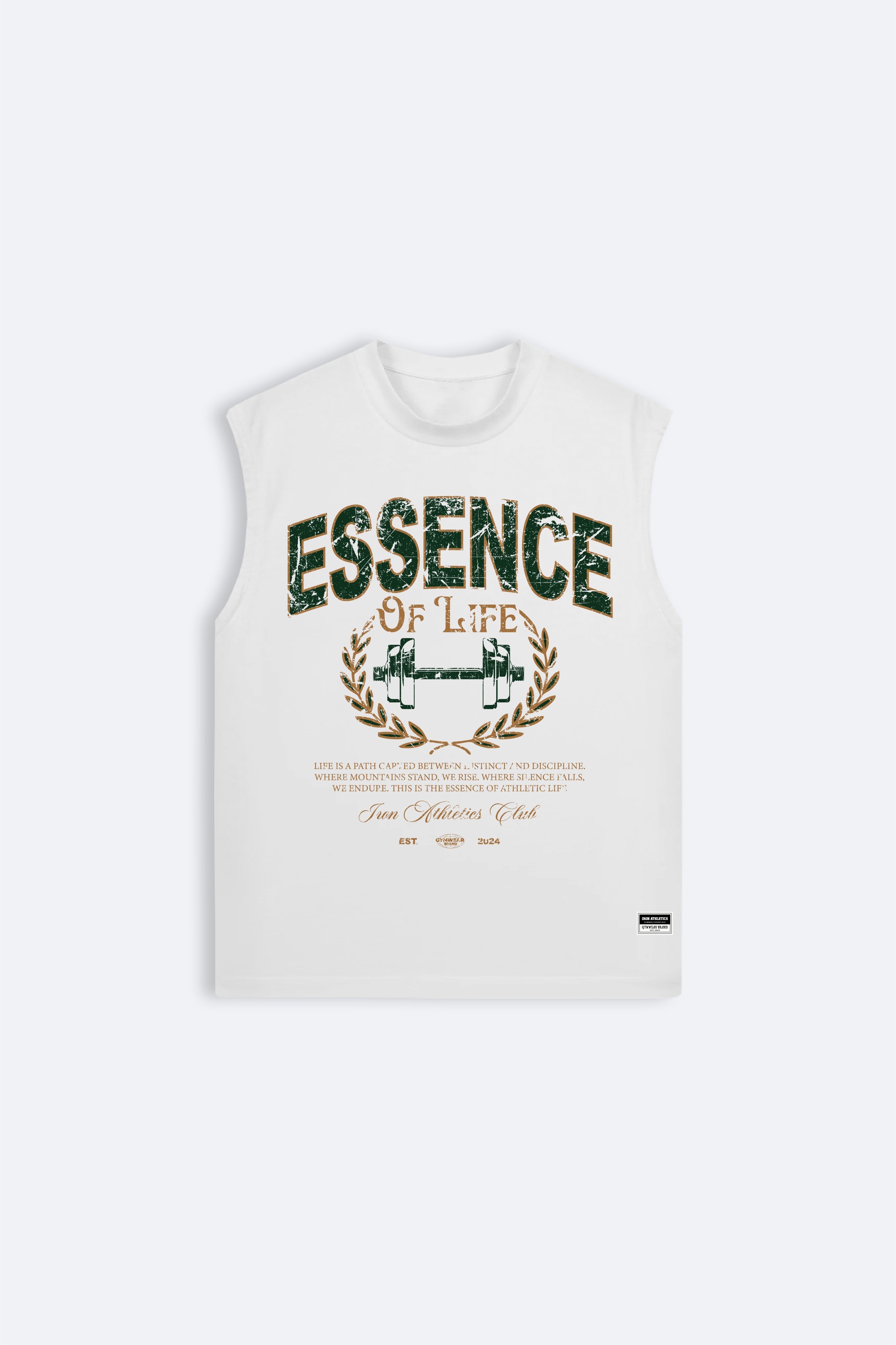 Essence Of Life Box Cut Tank - Ekru