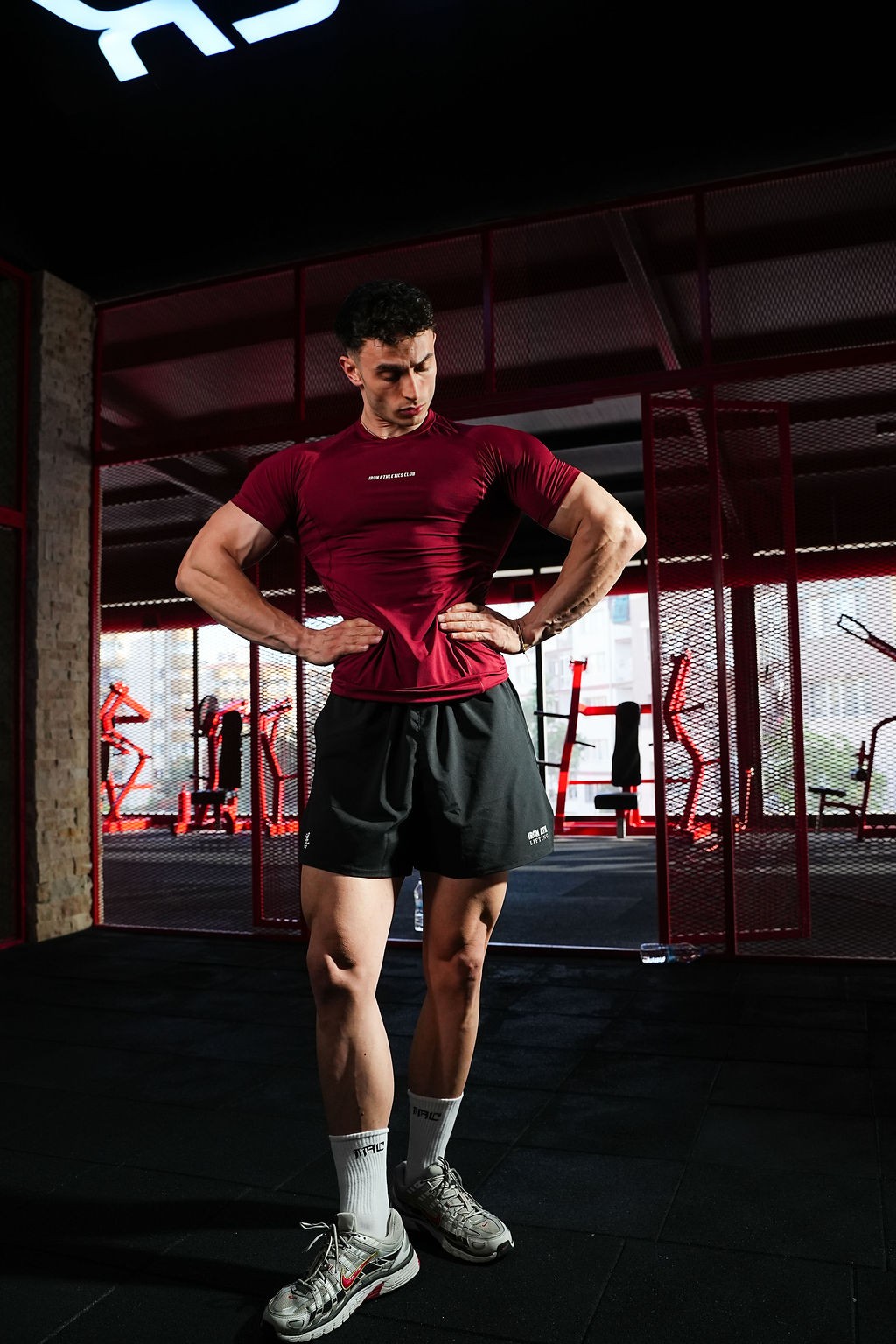 Redline Compression T-Shirt - Bordo