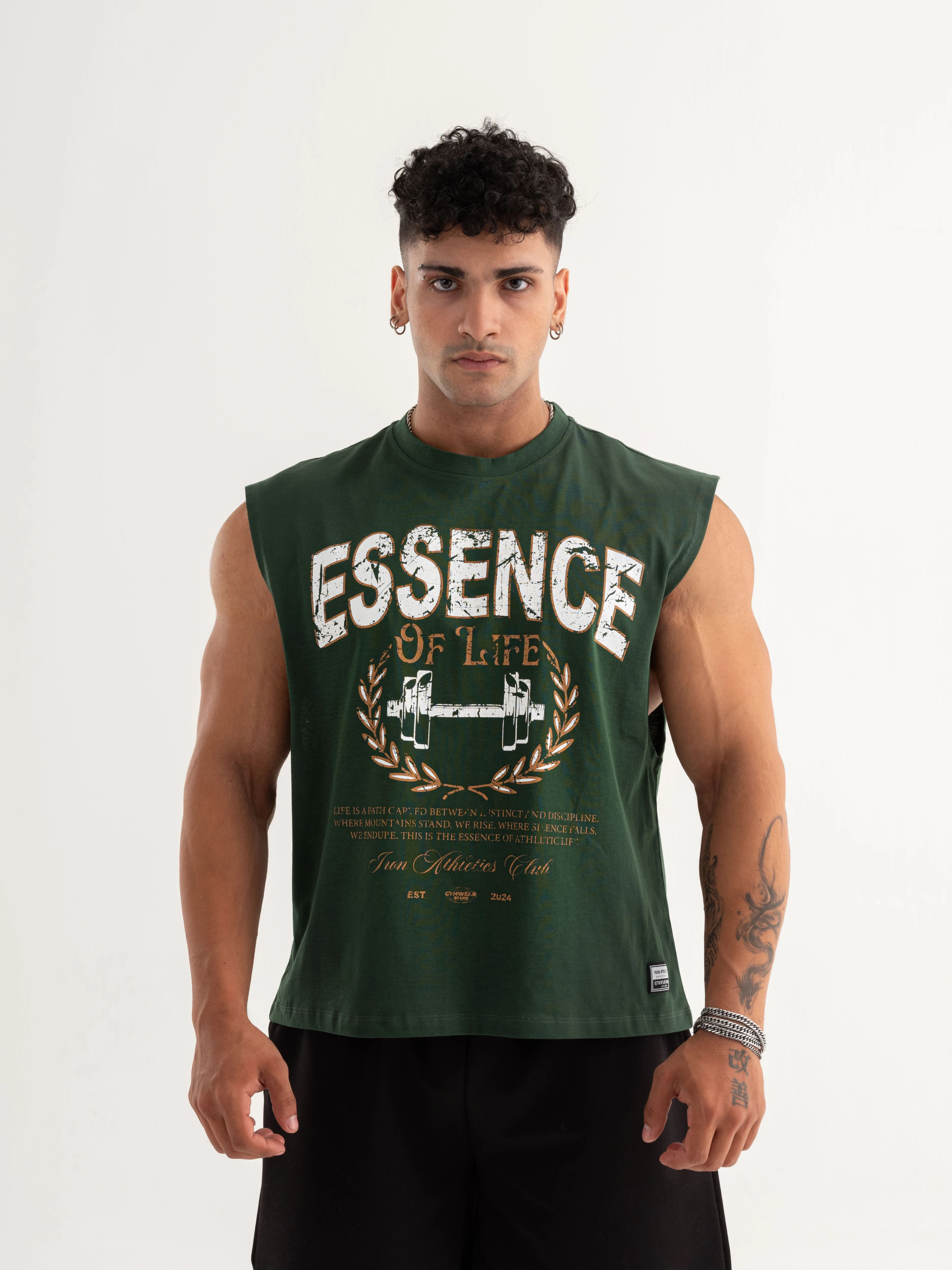 Essence Of Life Box Cut Tank - Nefti Yeşili