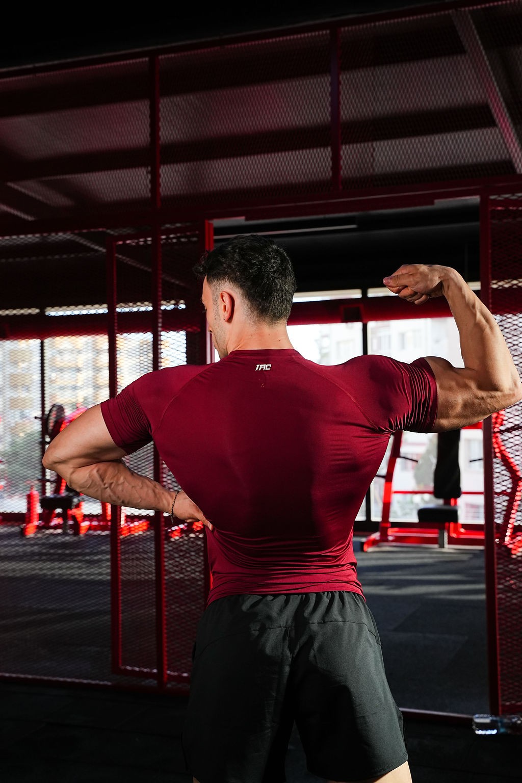 Redline Compression T-Shirt - Bordo
