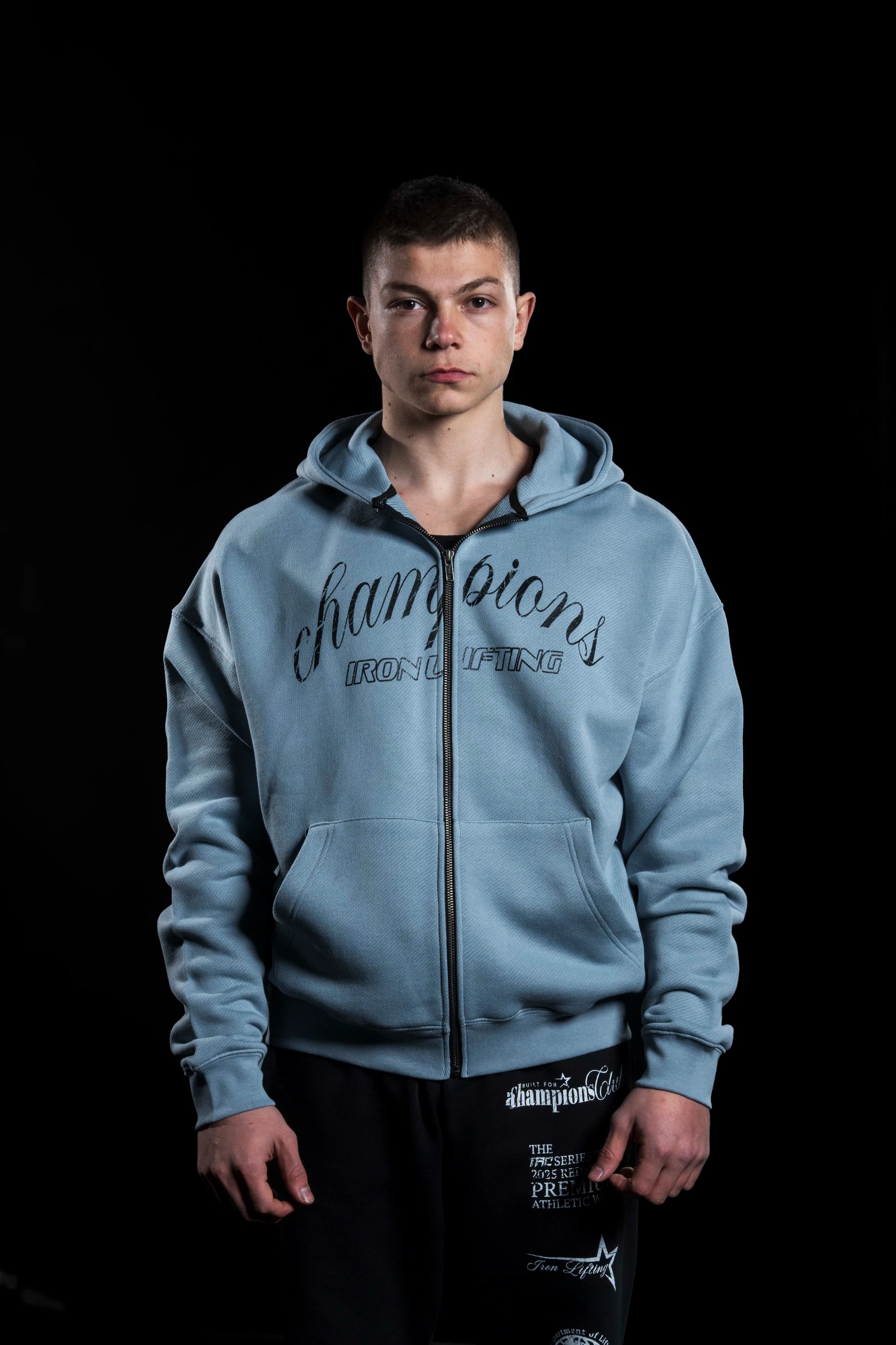 Champion's Zip Hoodie - Buz Mavisi