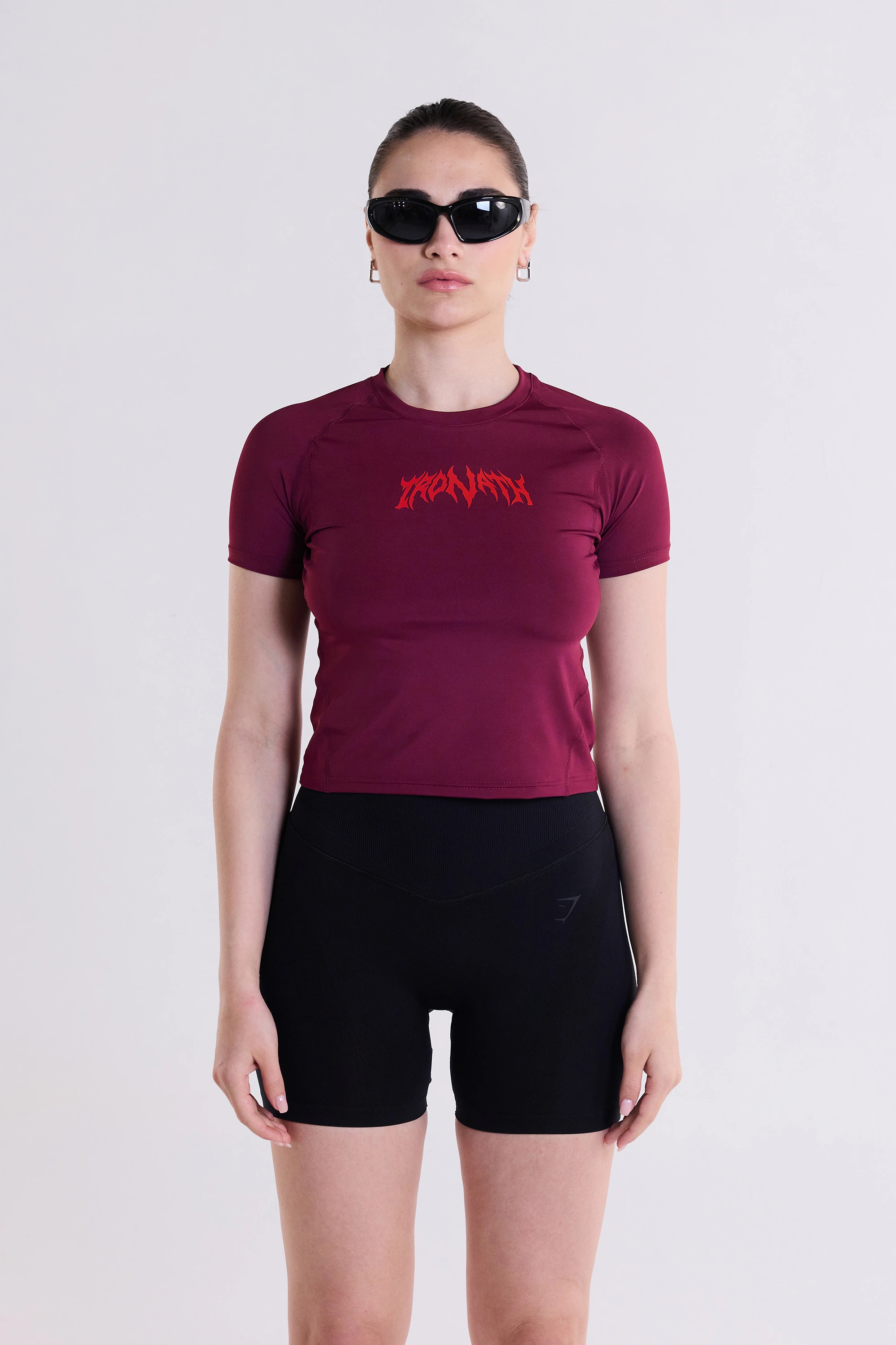 Superwomen Compression T-Shirt - Bordo