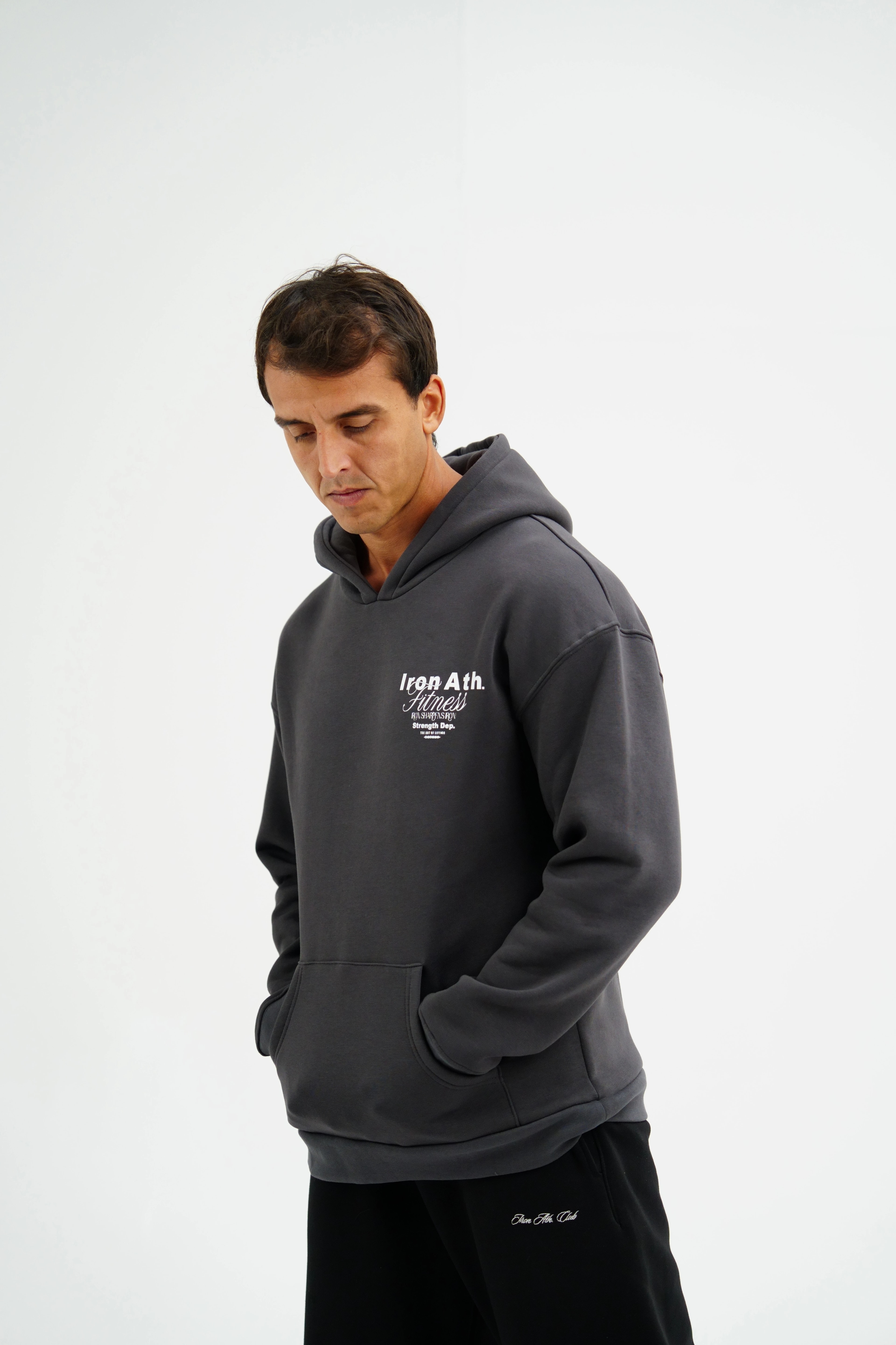 Strength Dep. Oversize Hoodie - Antrasit