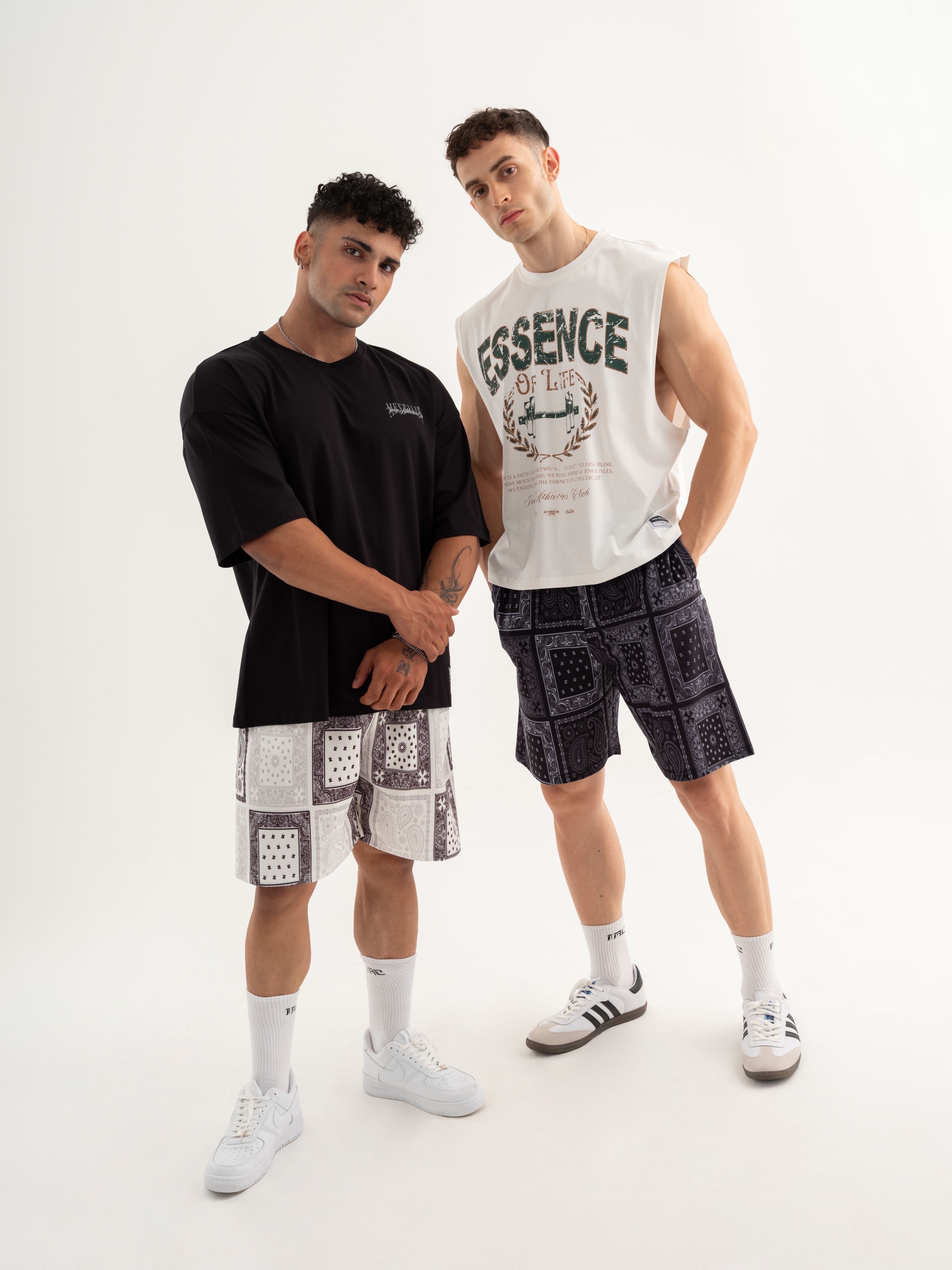 Bandana Oversize Short - Paisley Siyah