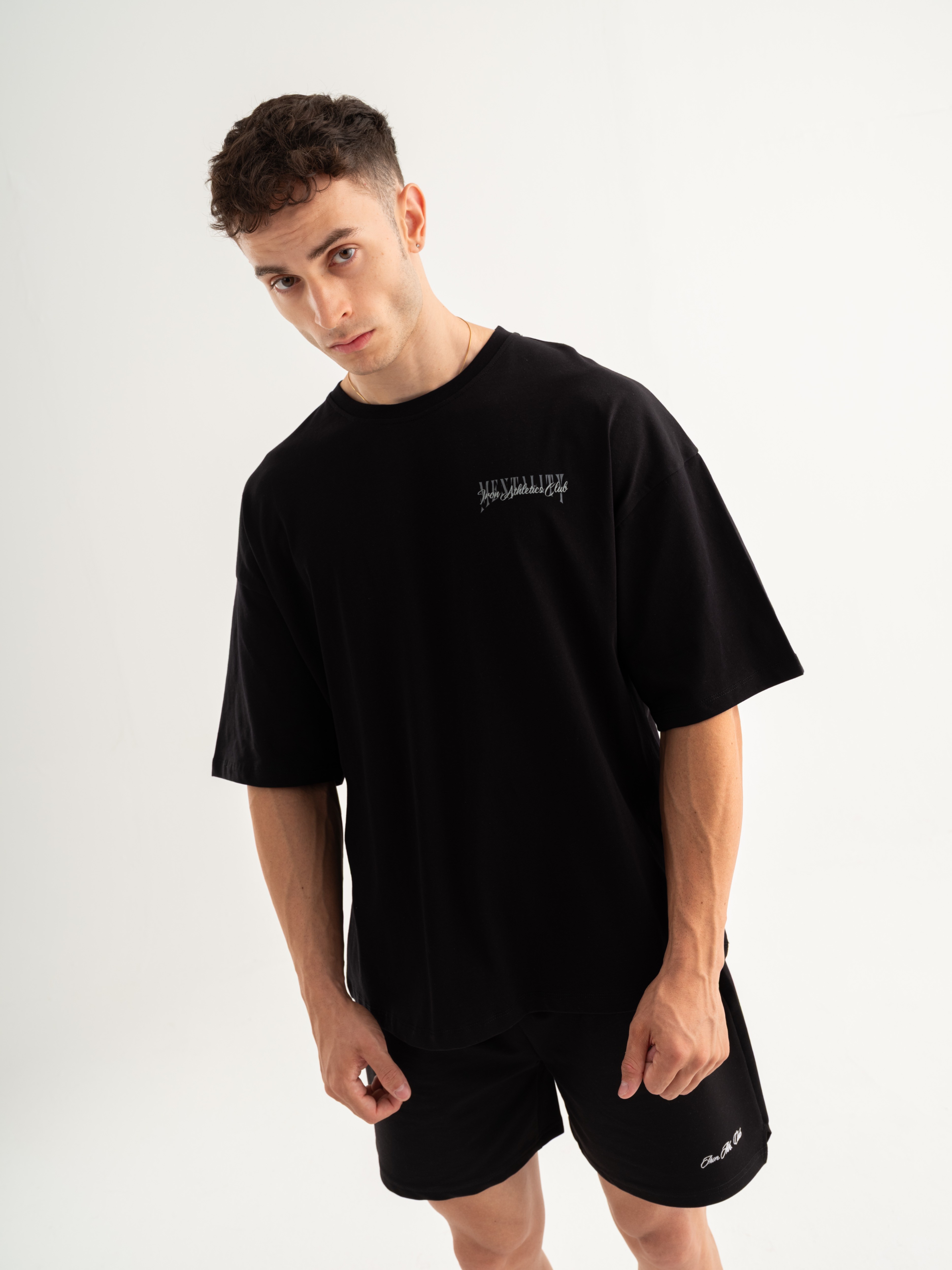 Mentality Oversize T-shirt - Siyah