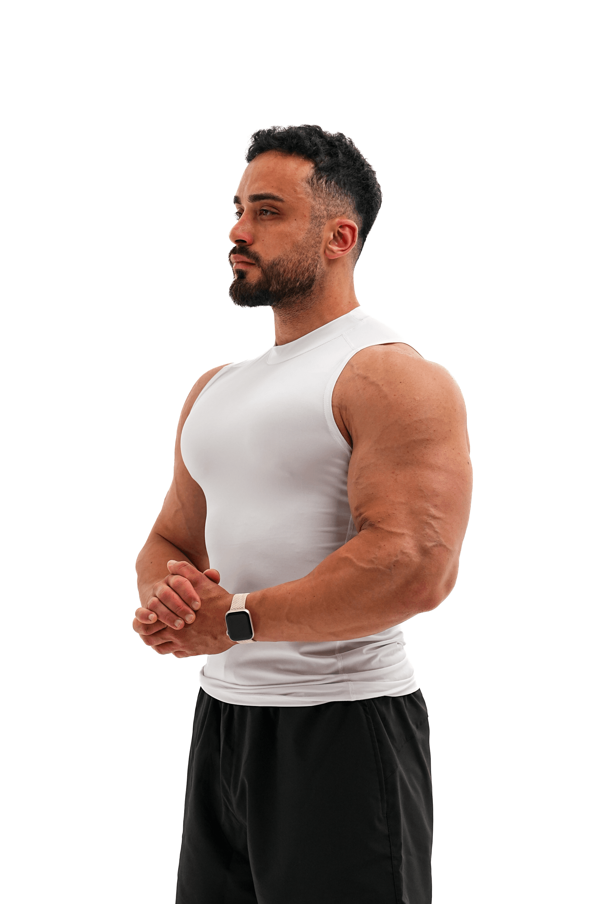 Basic Compression Tank Top - Ekru