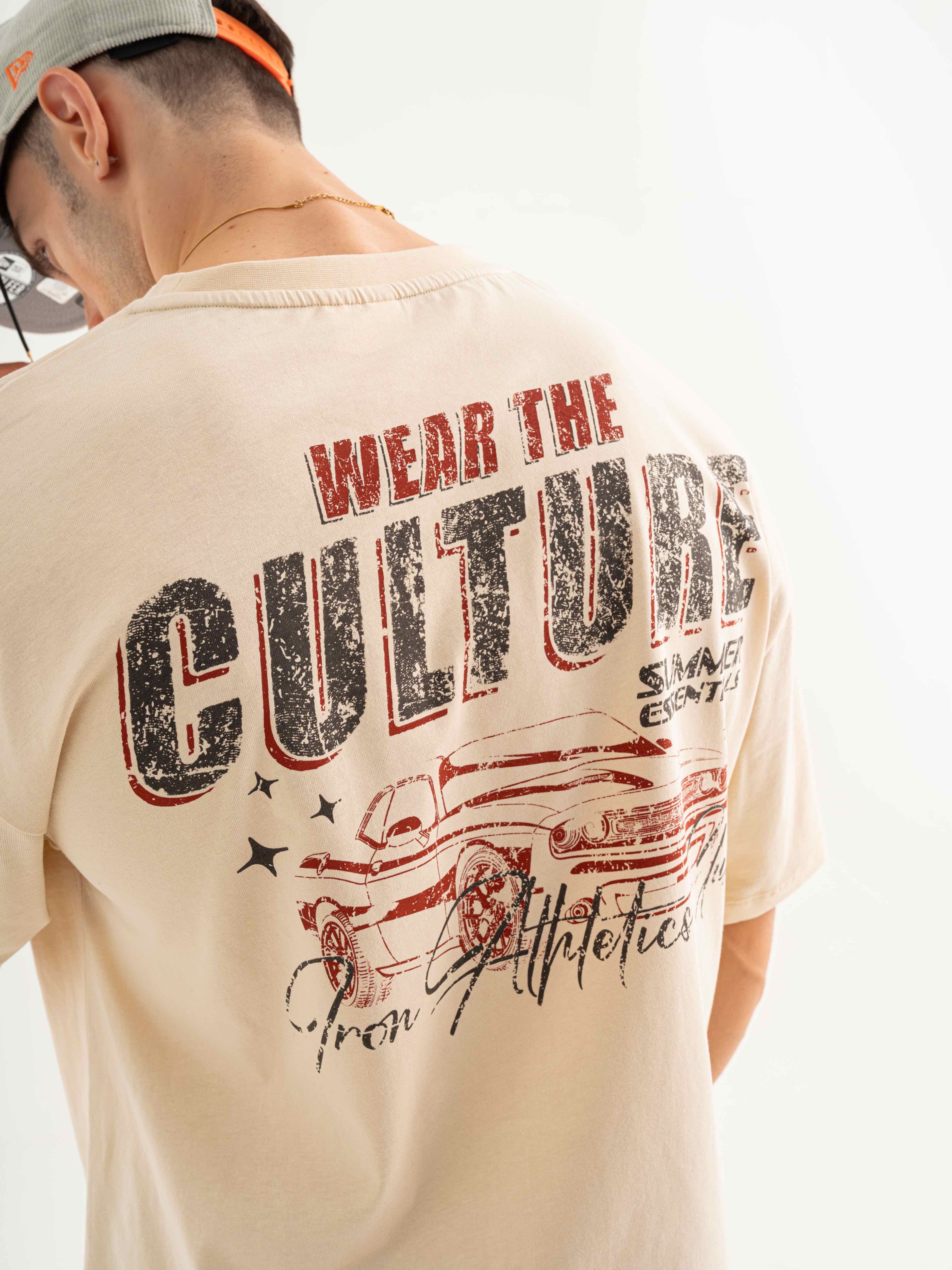 Culture Cruise Oversize T-shirt - Çöl Kremi