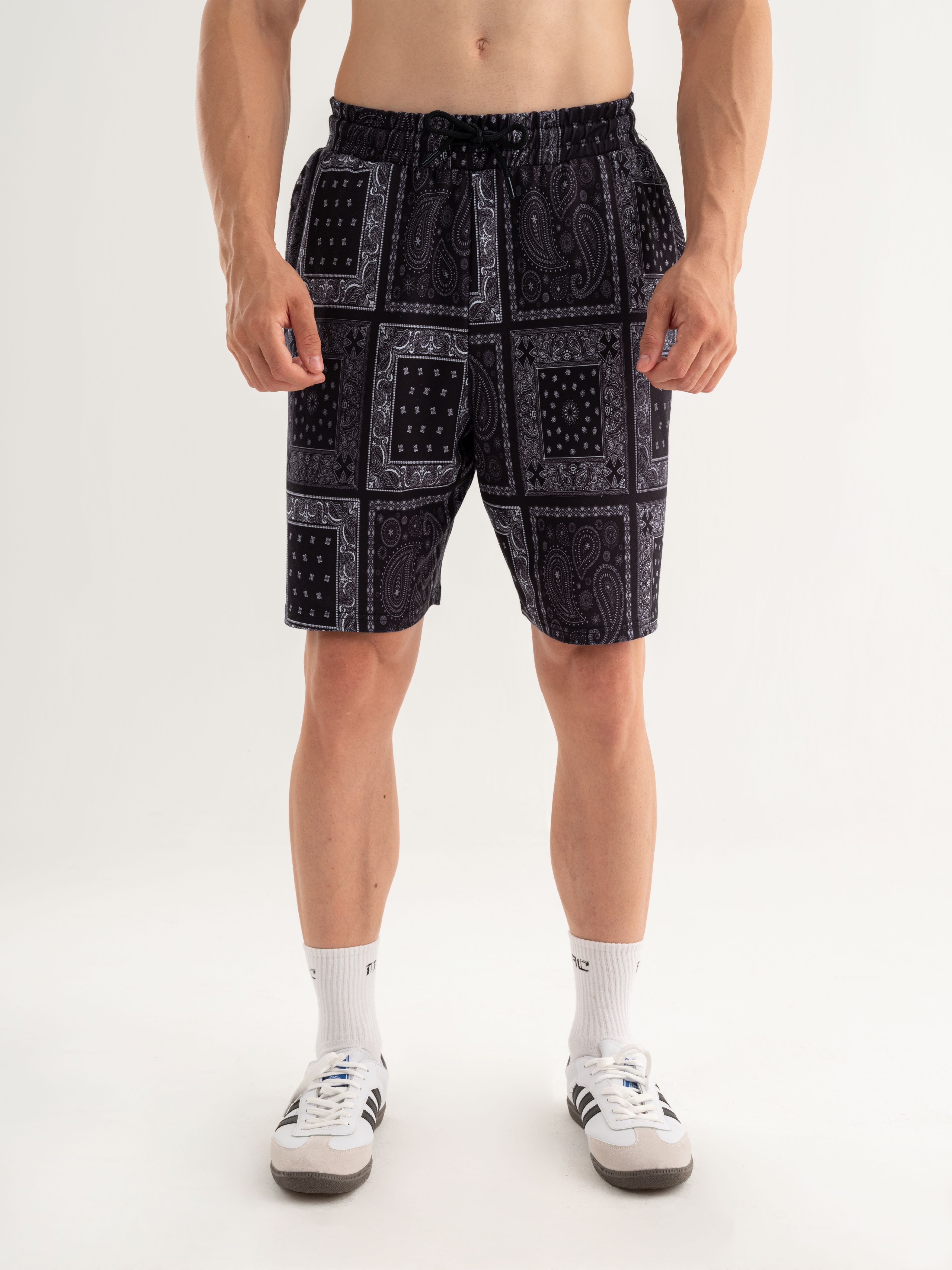 Bandana Oversize Short - Paisley Siyah