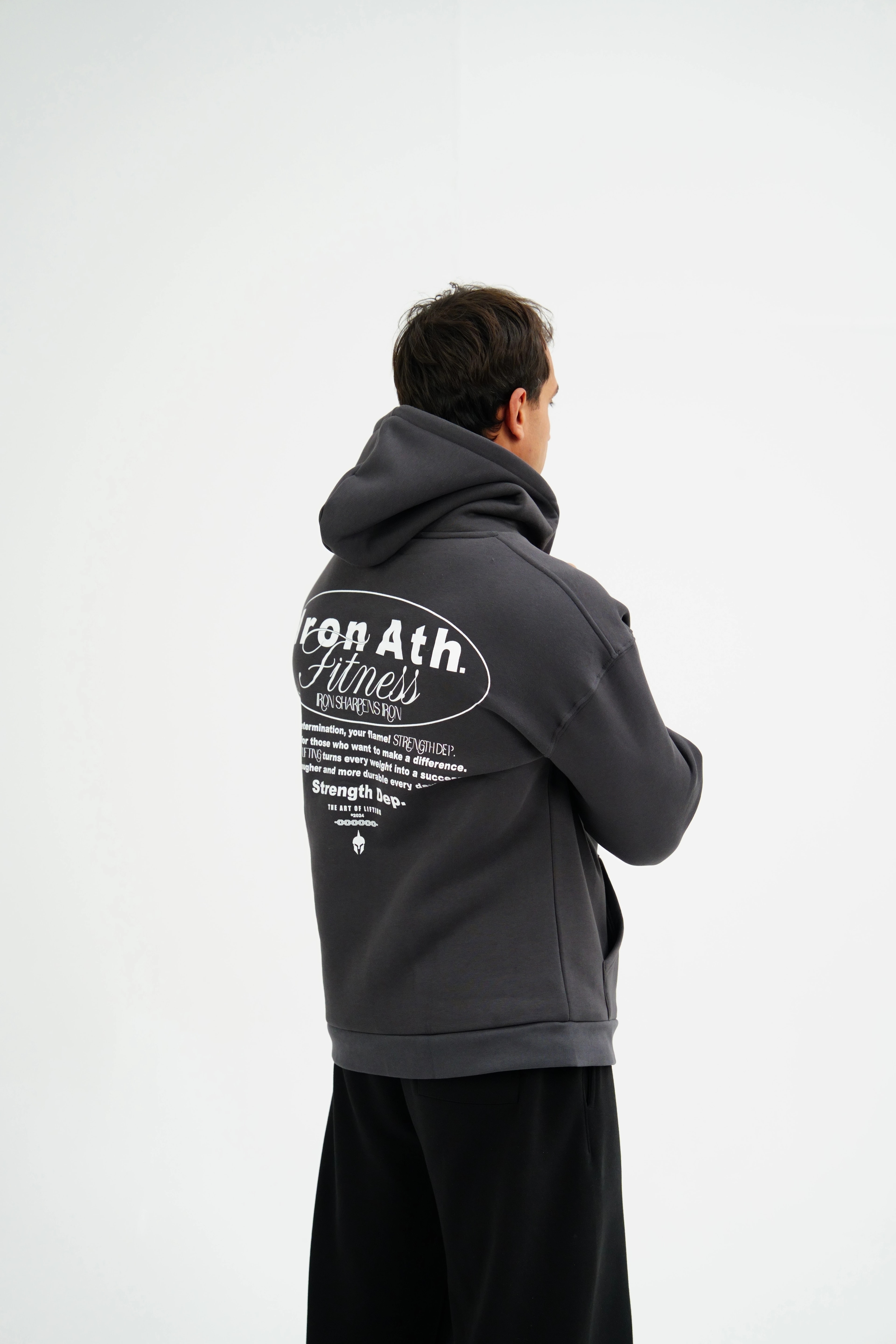 Strength Dep. Oversize Hoodie - Antrasit