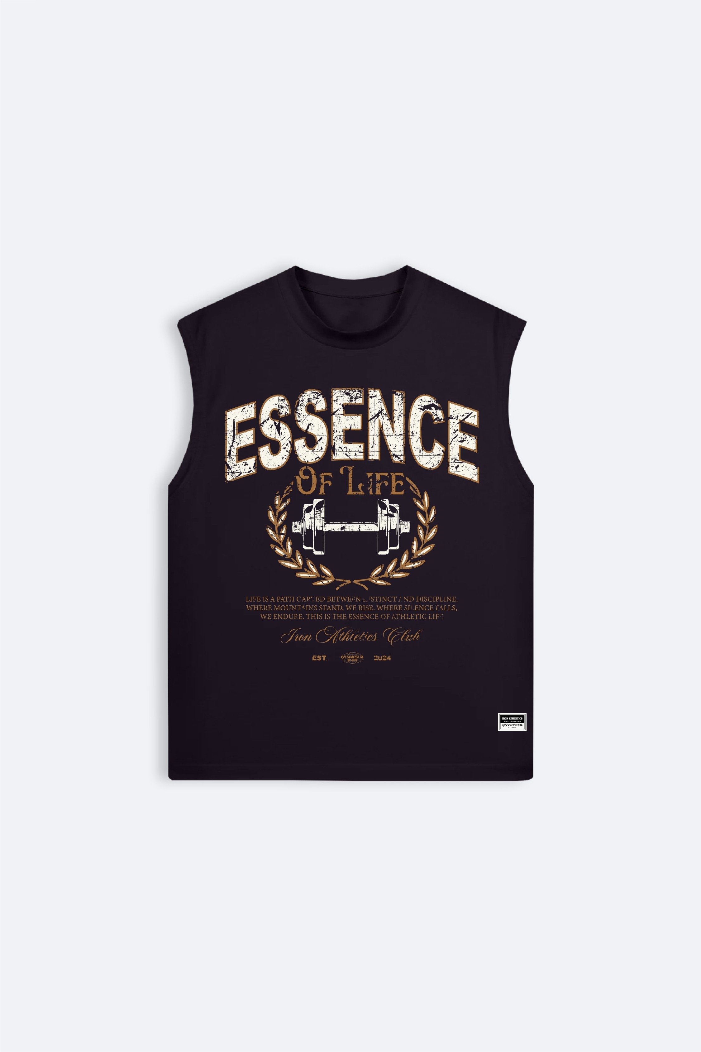 Essence Of Life Box Cut Tank - Lacivert