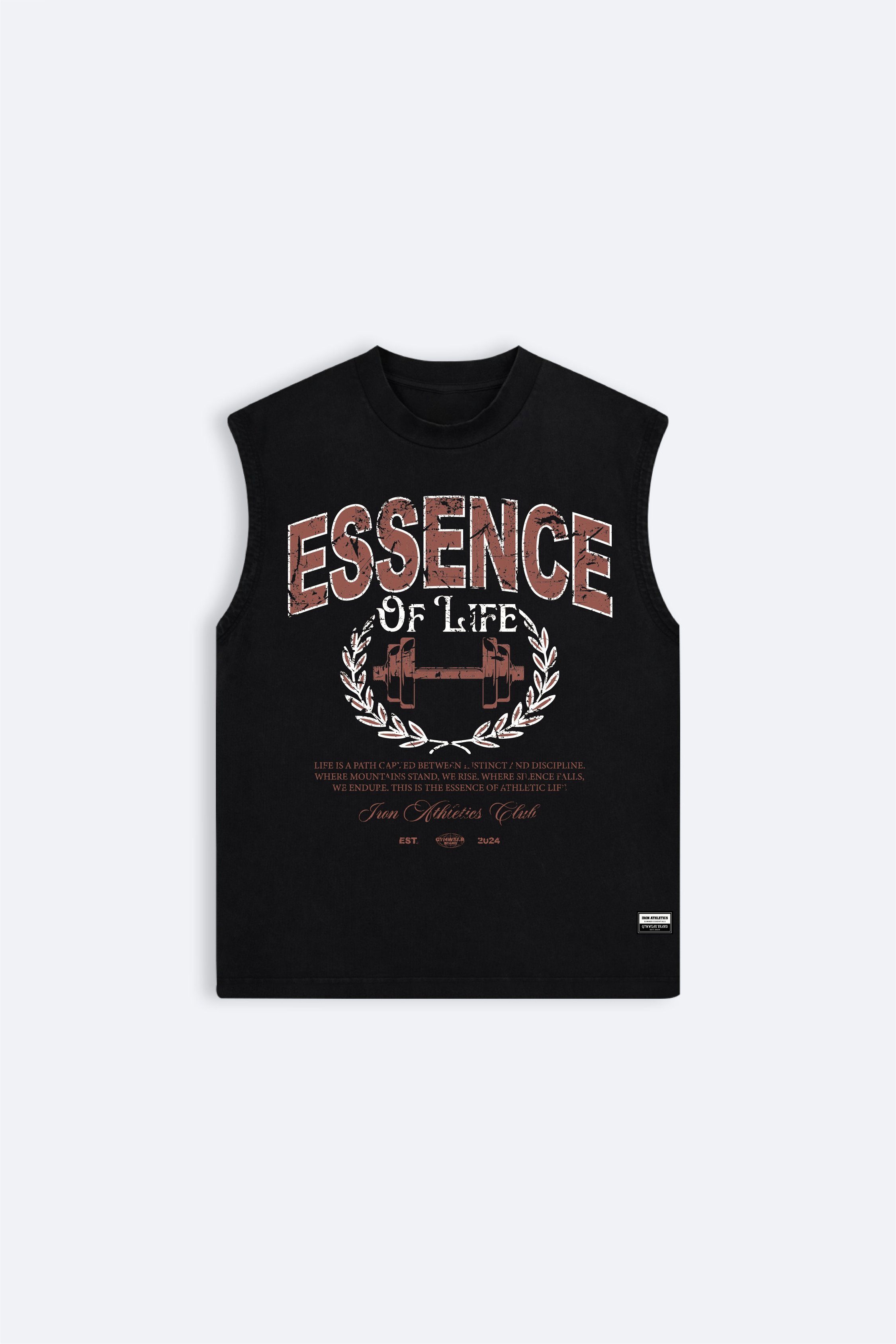 Essence Of Life Box Cut Tank - Siyah