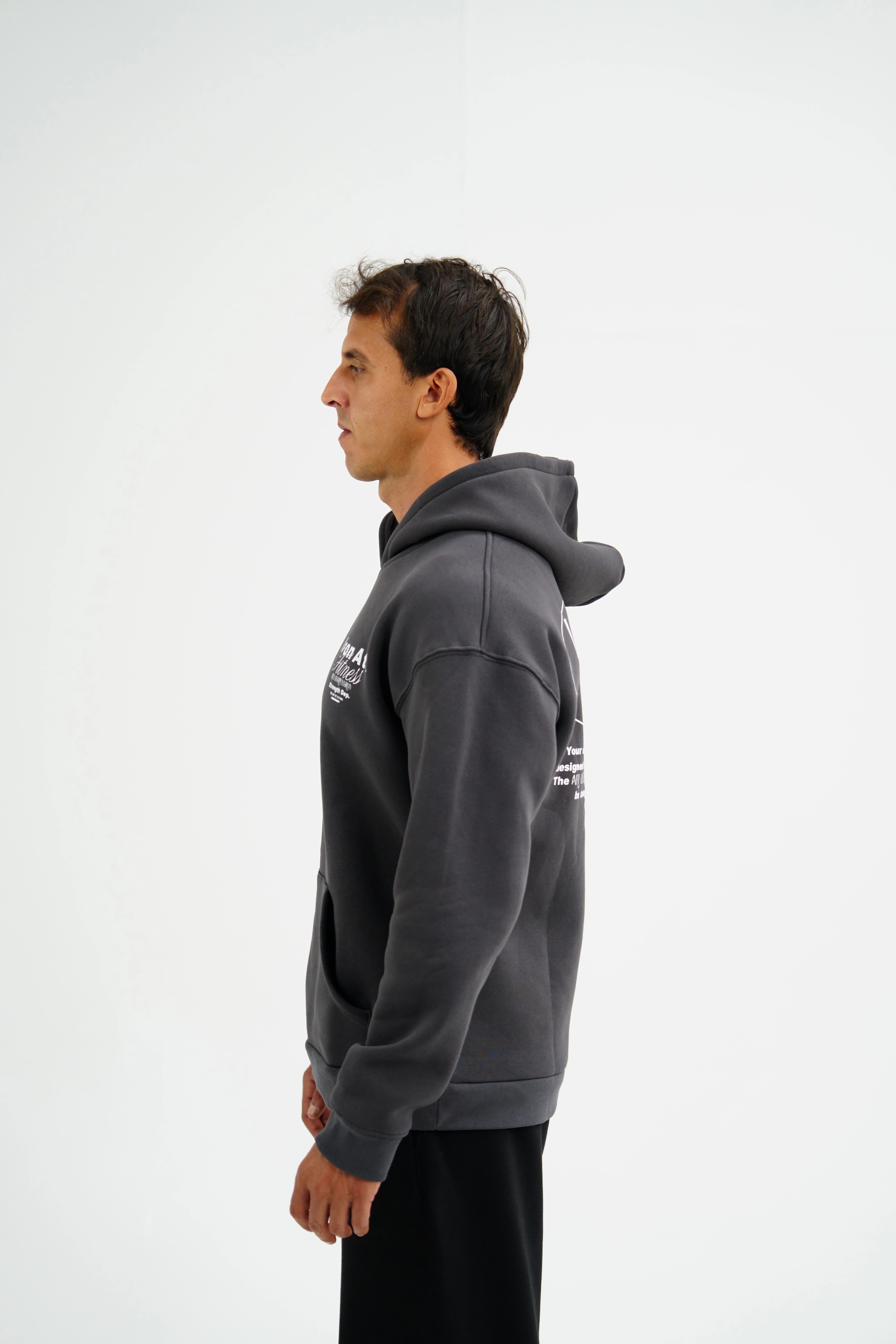 Strength Dep. Oversize Hoodie - Antrasit