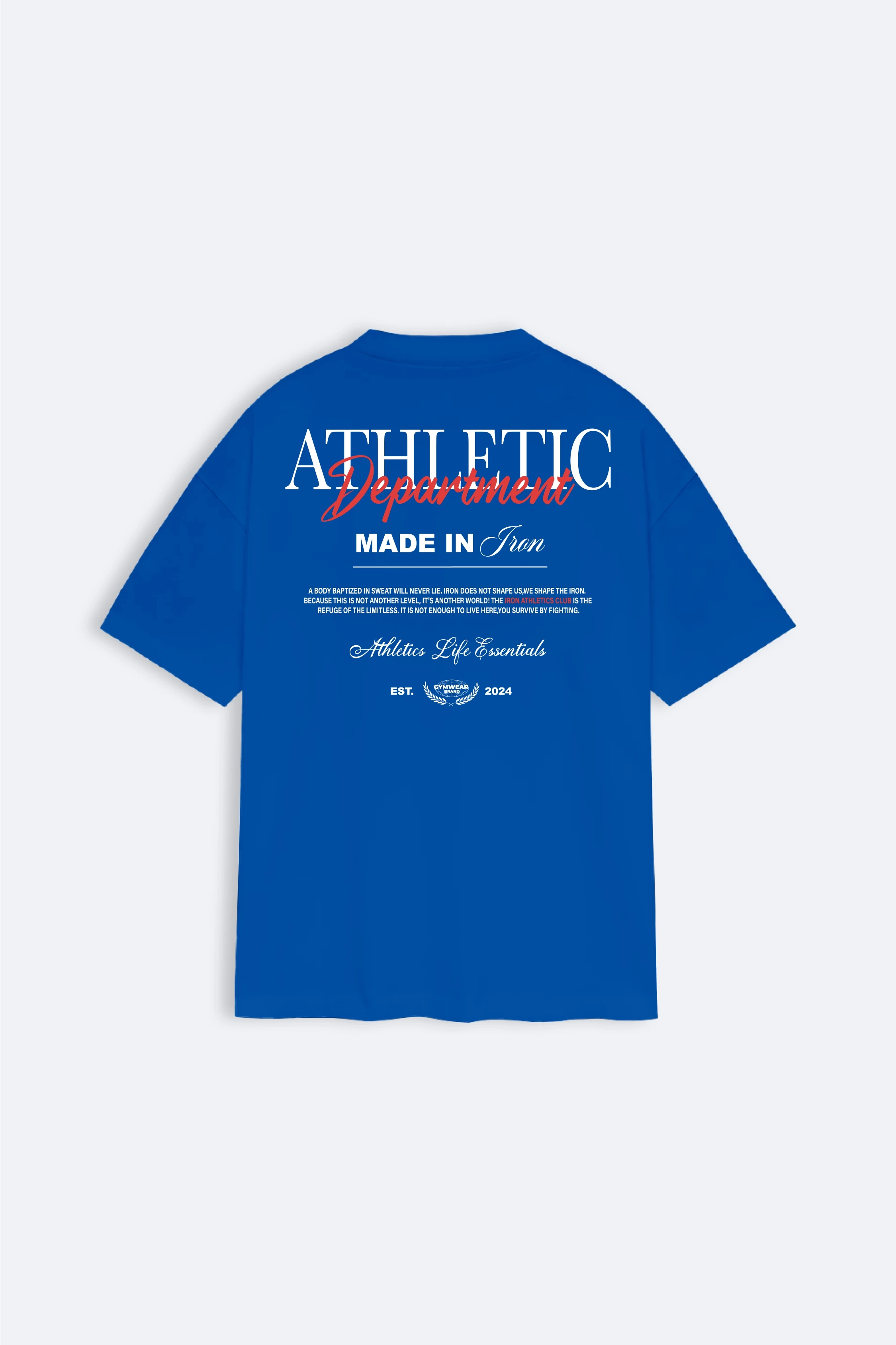 Athletic Department Oversize T-shirt - Lapis Mavi