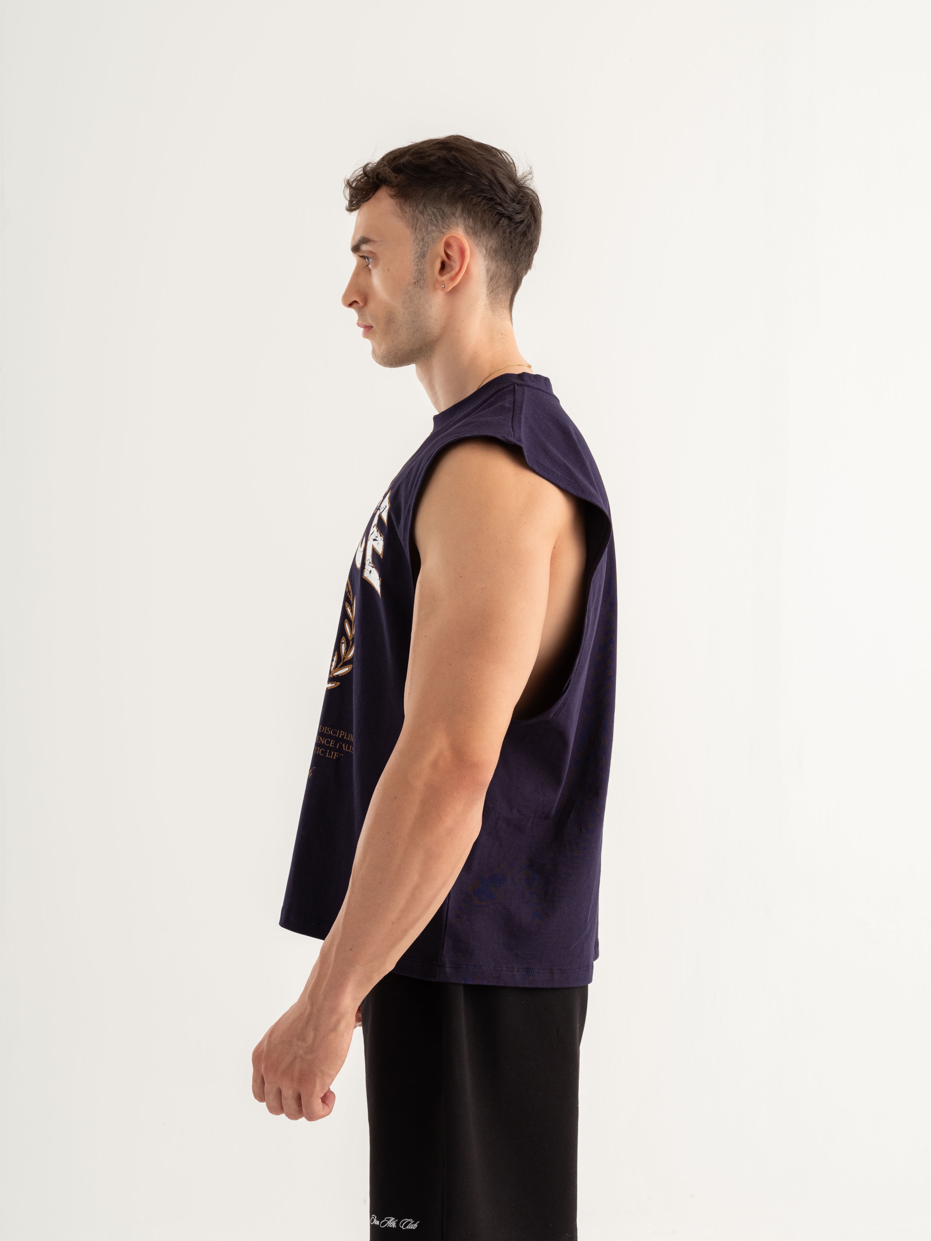 Essence Of Life Box Cut Tank - Lacivert