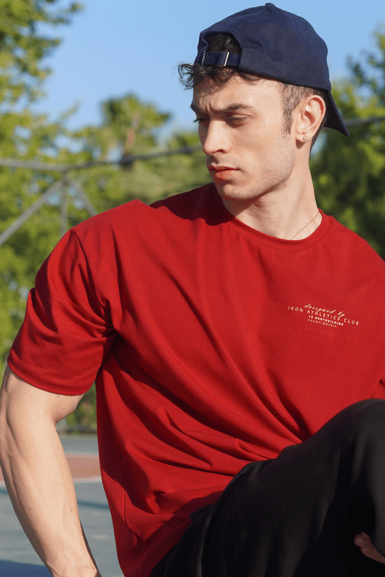 Champion Oversize T-Shirt - Bordo
