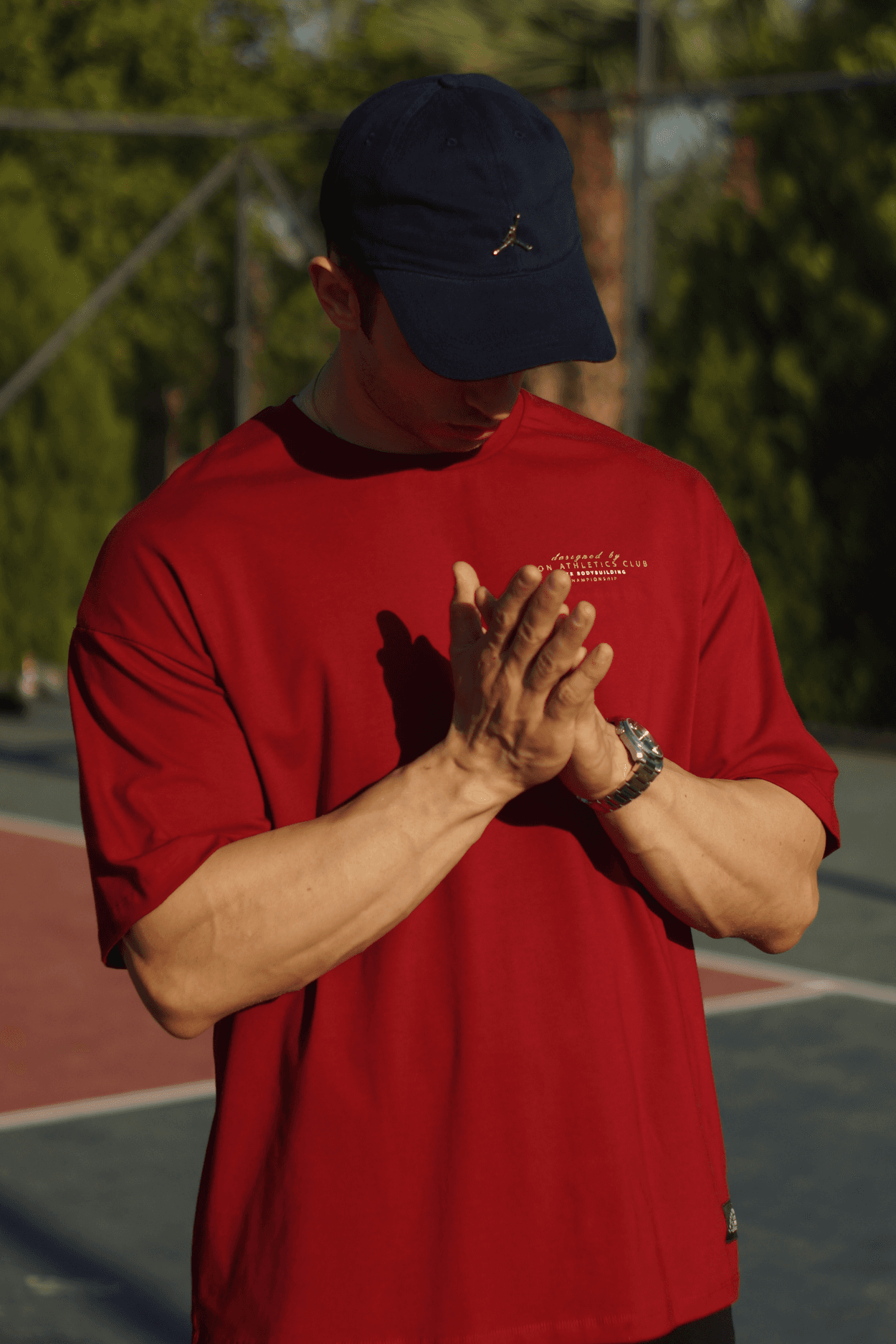 Champion Oversize T-Shirt - Bordo