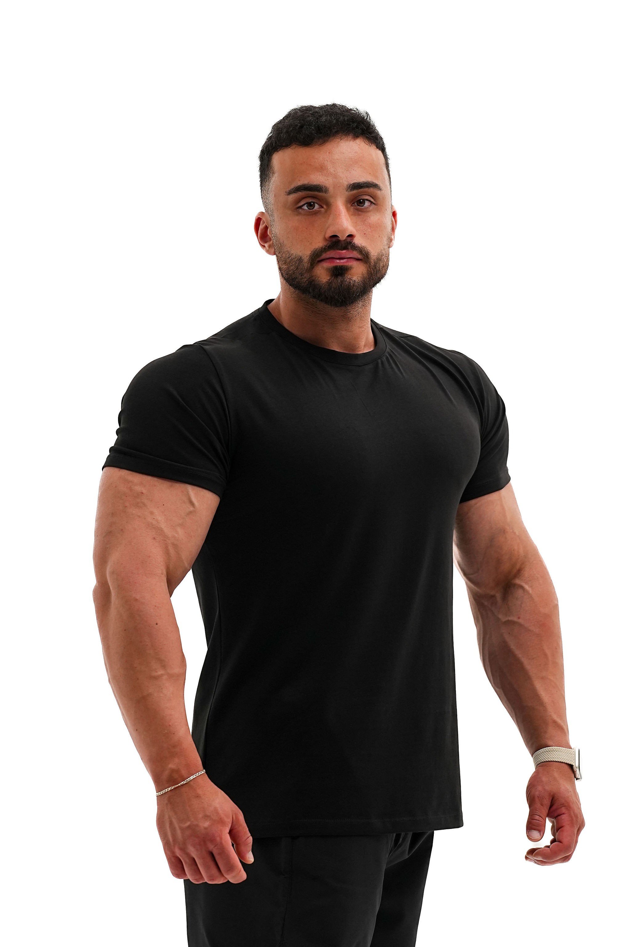 Basic Slim Fit T-shirt - Siyah