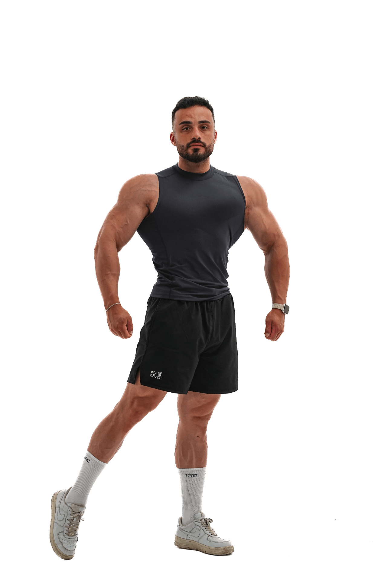 Basic Compression Tank Top - Antrasit