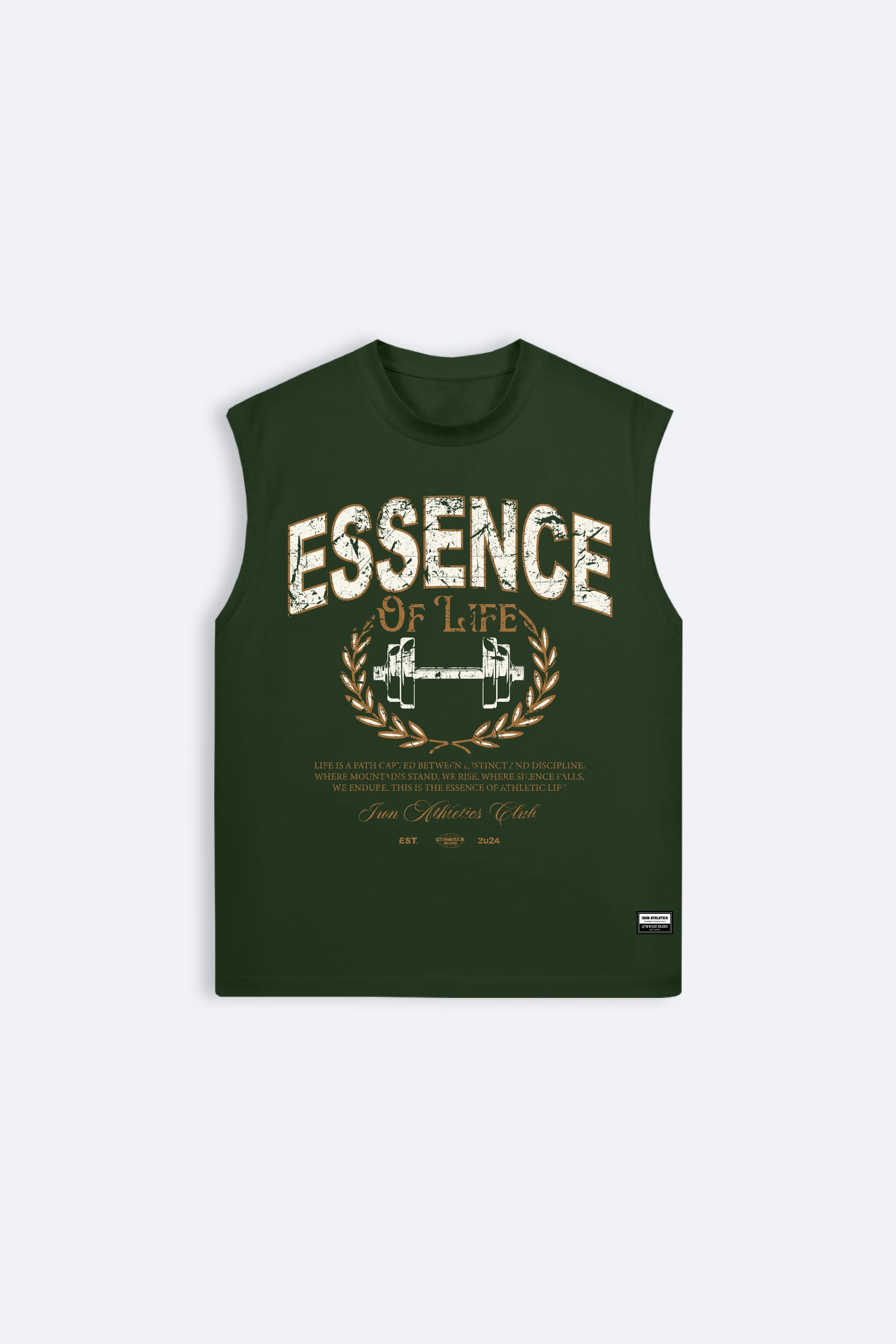 Essence Of Life Box Cut Tank - Nefti Yeşili