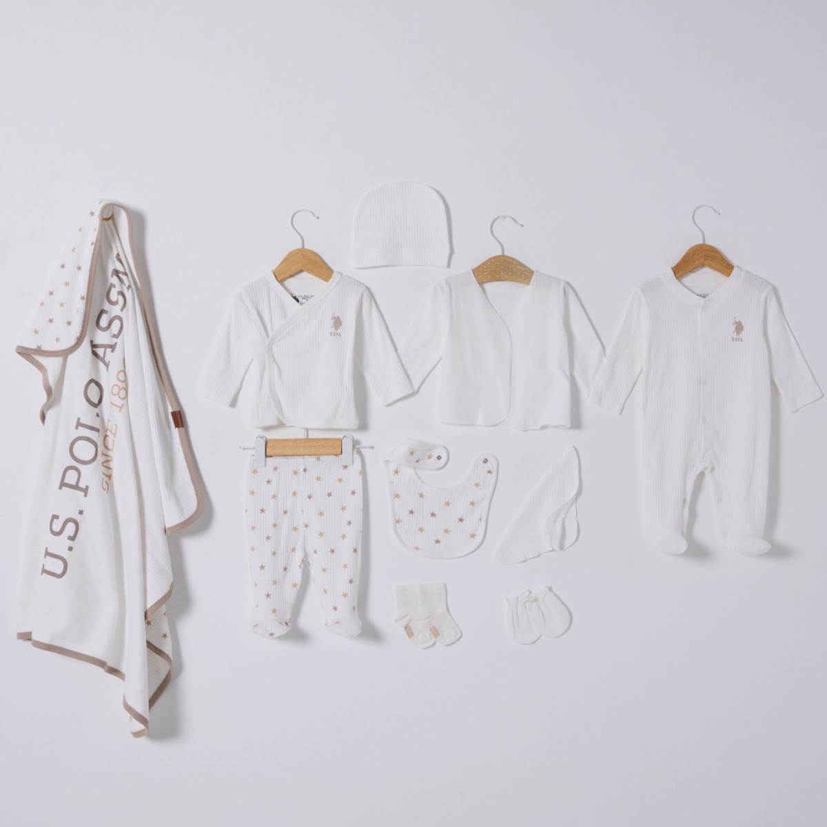 US POLO ERKEK 0-3 AY 10LU ZIBIN SET
