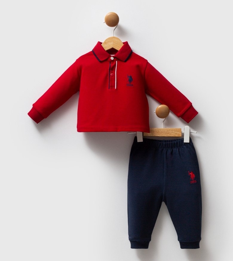  U.S. POLO ASSN. Erkek Bebek 6-9-12-18-24-36 Ay 2Li Takım