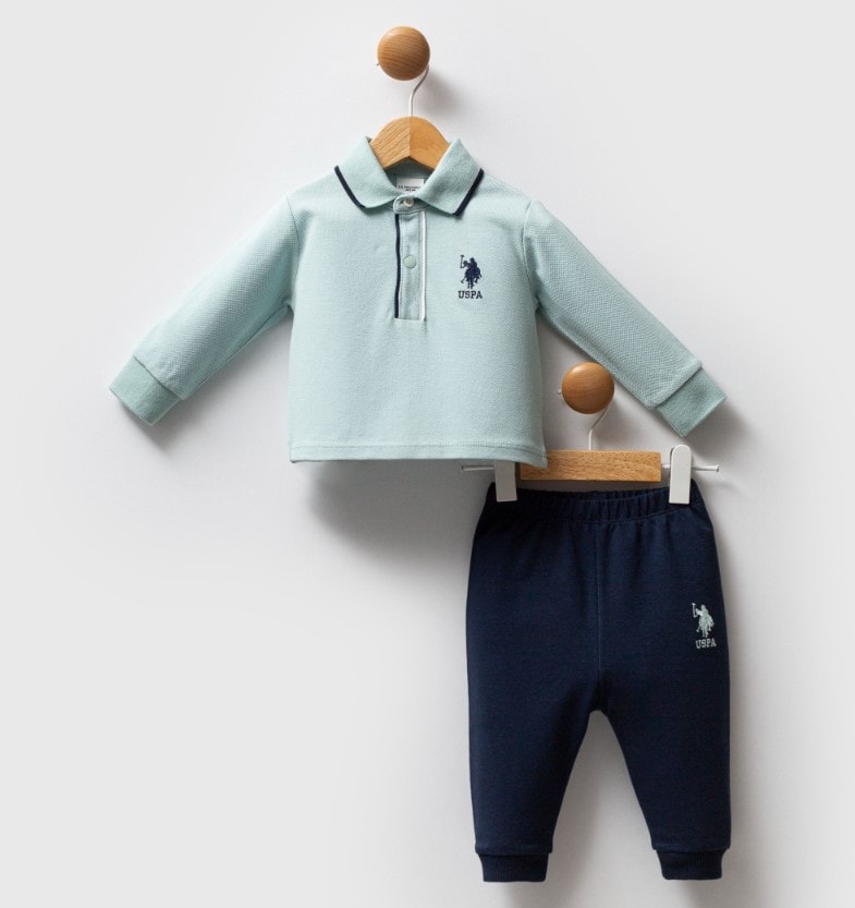  U.S. POLO ASSN. Erkek Bebek 6-9-12-18-24-36 Ay 2Li Takım