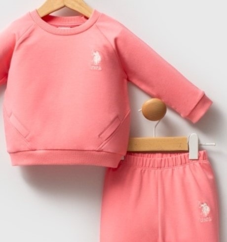 U.S. POLO ASSN. Kız Bebek 6-9-12-18-24-36 Ay 2Li Takım