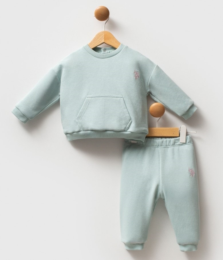 U.S. POLO ASSN. Kız Bebek 6-9-12-18-24-36 Ay 2Li Takım