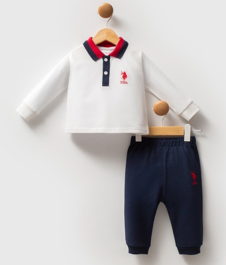  U.S. POLO ASSN. Erkek Bebek 6-9-12-18-24-36 Ay 2Li Takım