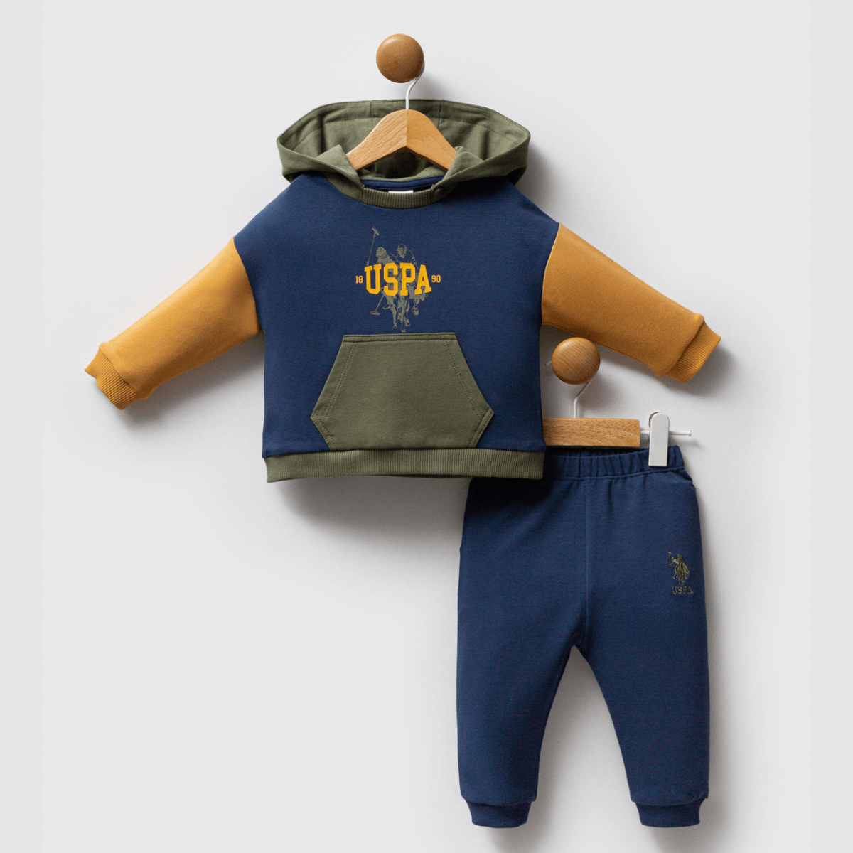  U.S. POLO ASSN. Erkek Bebek 6-9-12-18-24-36 Ay 2Li Takım