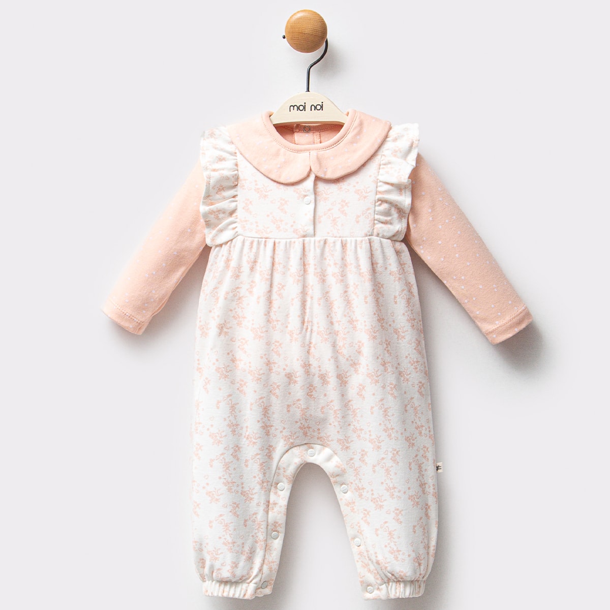 Kız Bebek 6-9-12-18 Ay Flowers Salopet