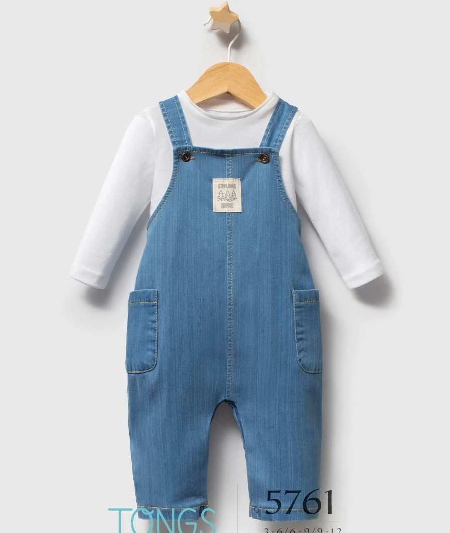 3-6-9 Ay Enjoy The Rıde Erkek Bebek Salopet Tulum