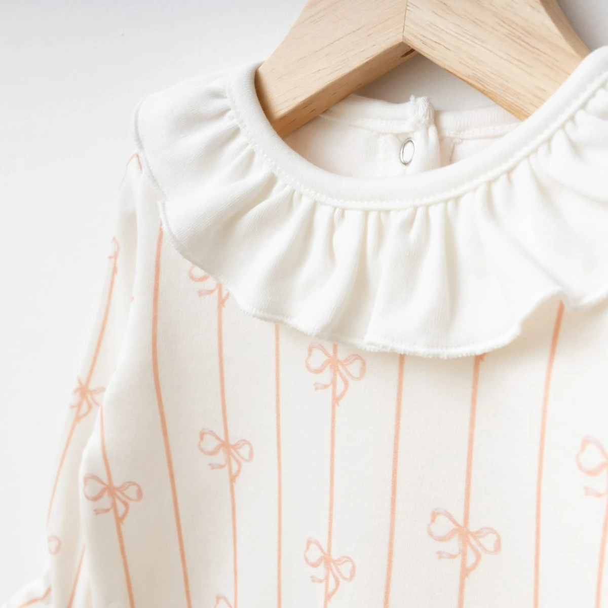 Kız Bebek 0-3/3-6 Ay Fiyonklu Bandanalı Pamuklu Tulum