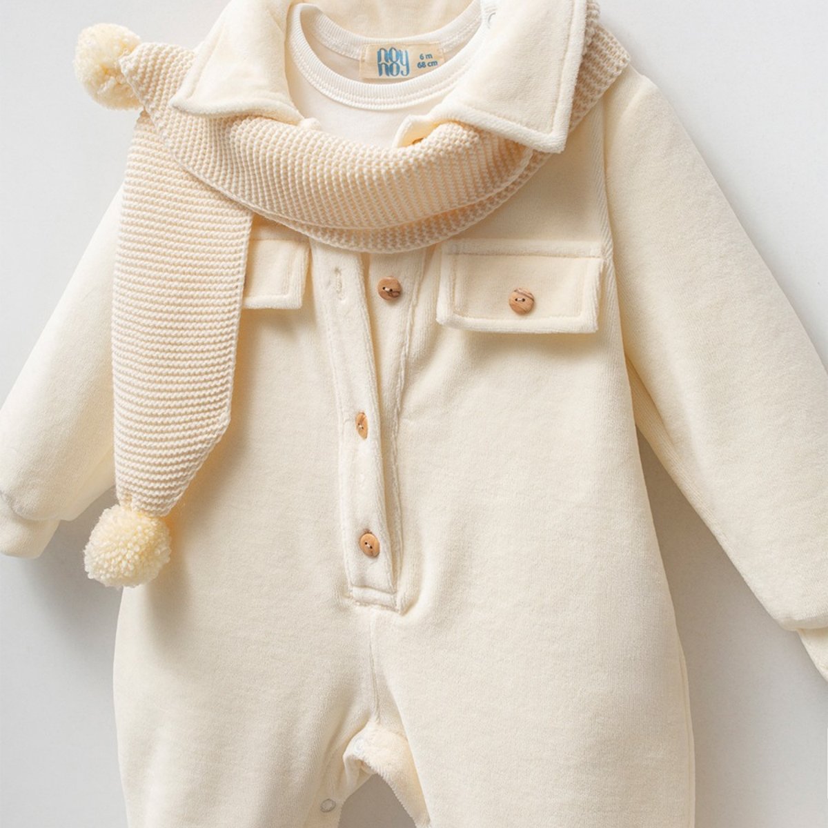 KIZ BEBEK 3-6 AY KADİFE TULUM BODY KAŞKOLLU 4LÜ TAKIM