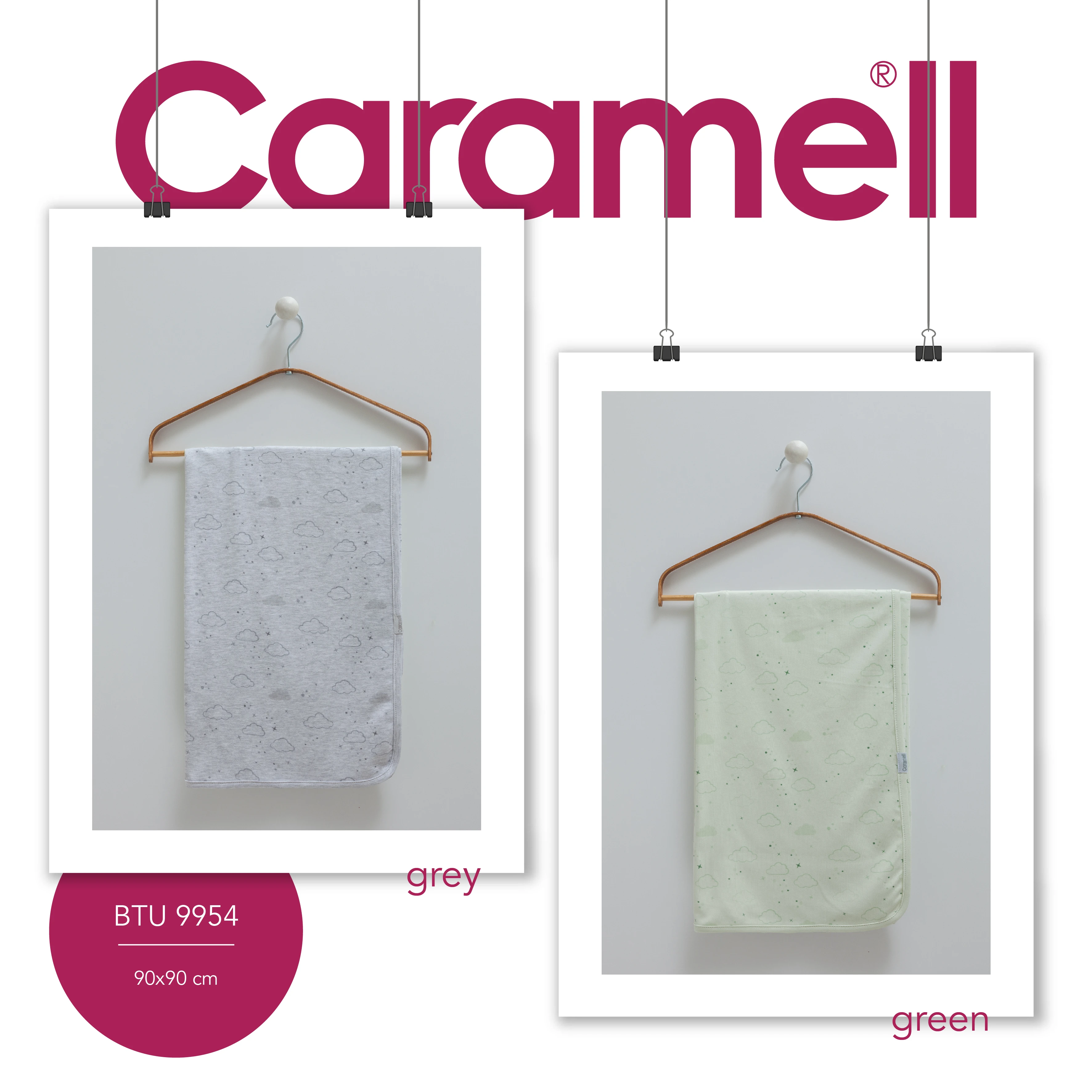Caramell Baby Sleep Tıme Unısex Bebek Battaniye 90X90cm 