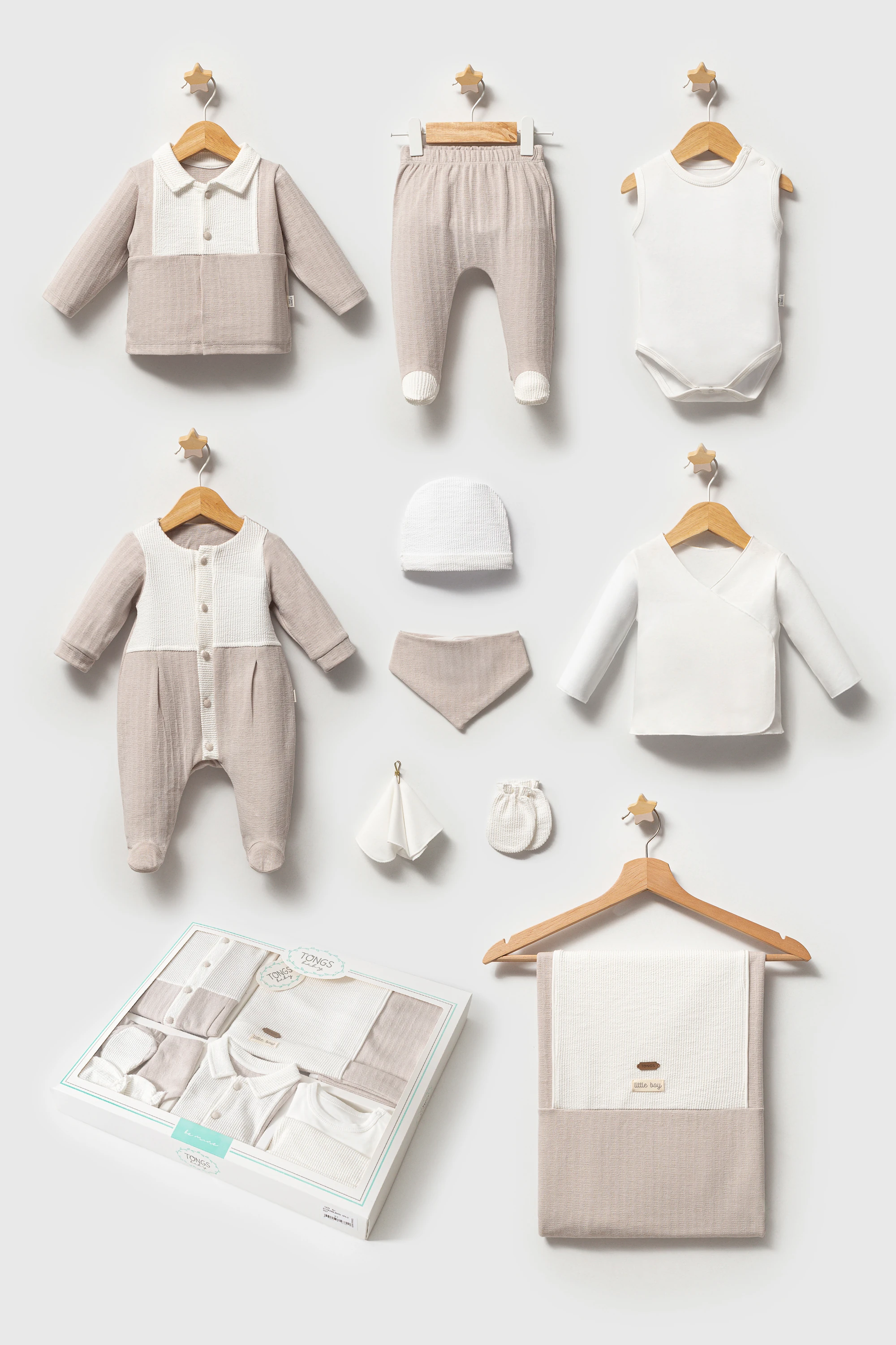 Erkek Bebek Streamlıned 10'Lu Kutulu Hastane Çıkış Ve Yenidoğan Set