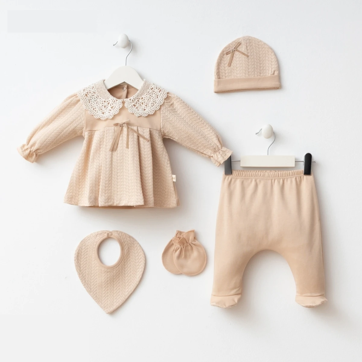 Kız Bebek 0-3 Ay Natalia 5Li Hastane Çıkış Seti